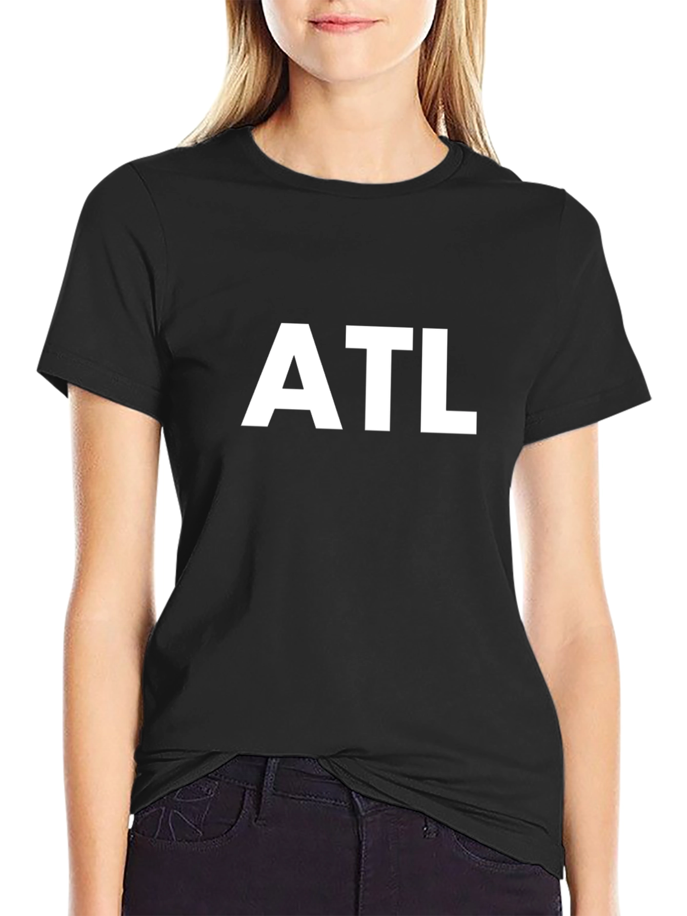 ATL T-Shirt - Black Cotton Tee