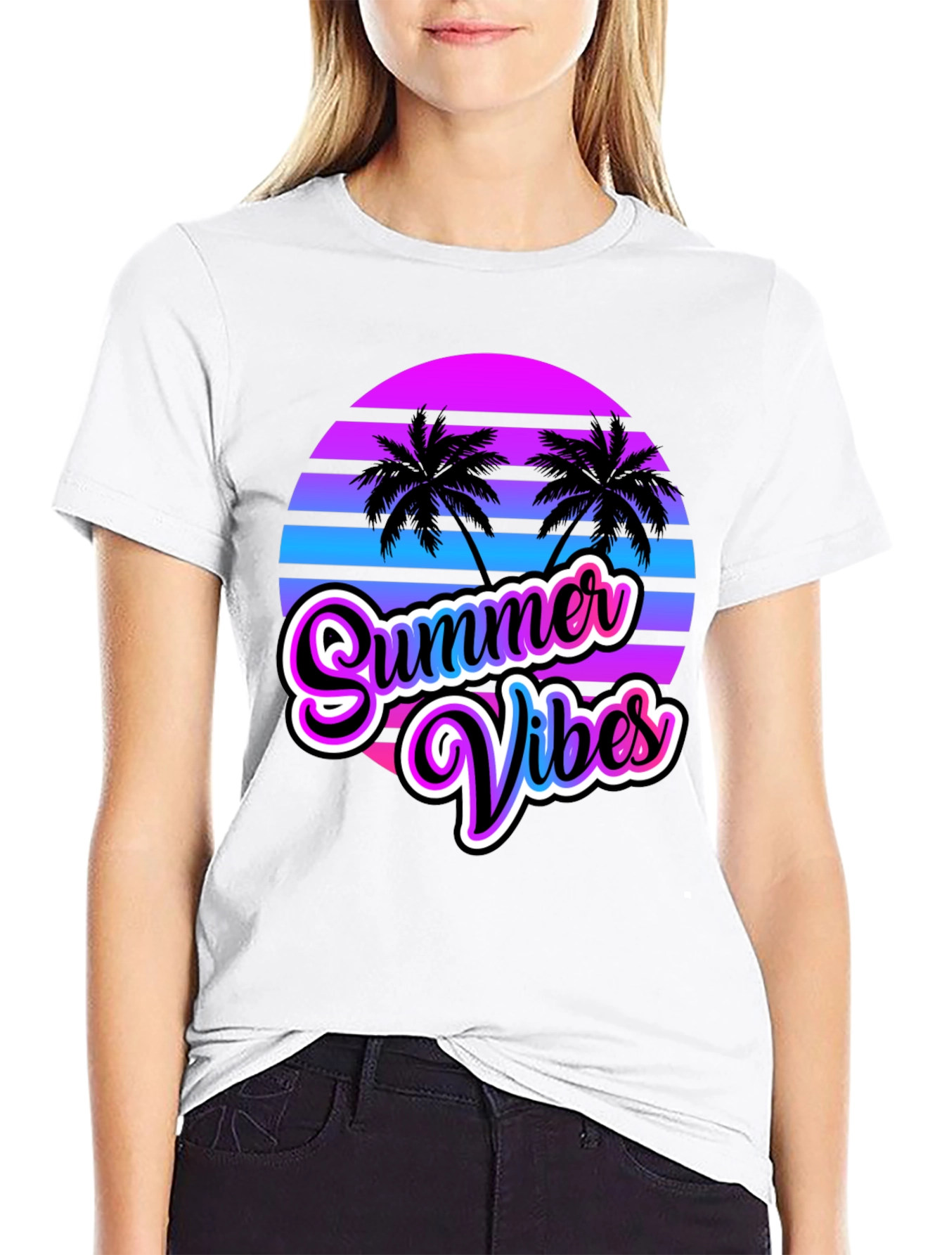 Summer Vibes Retro Graphic Tee