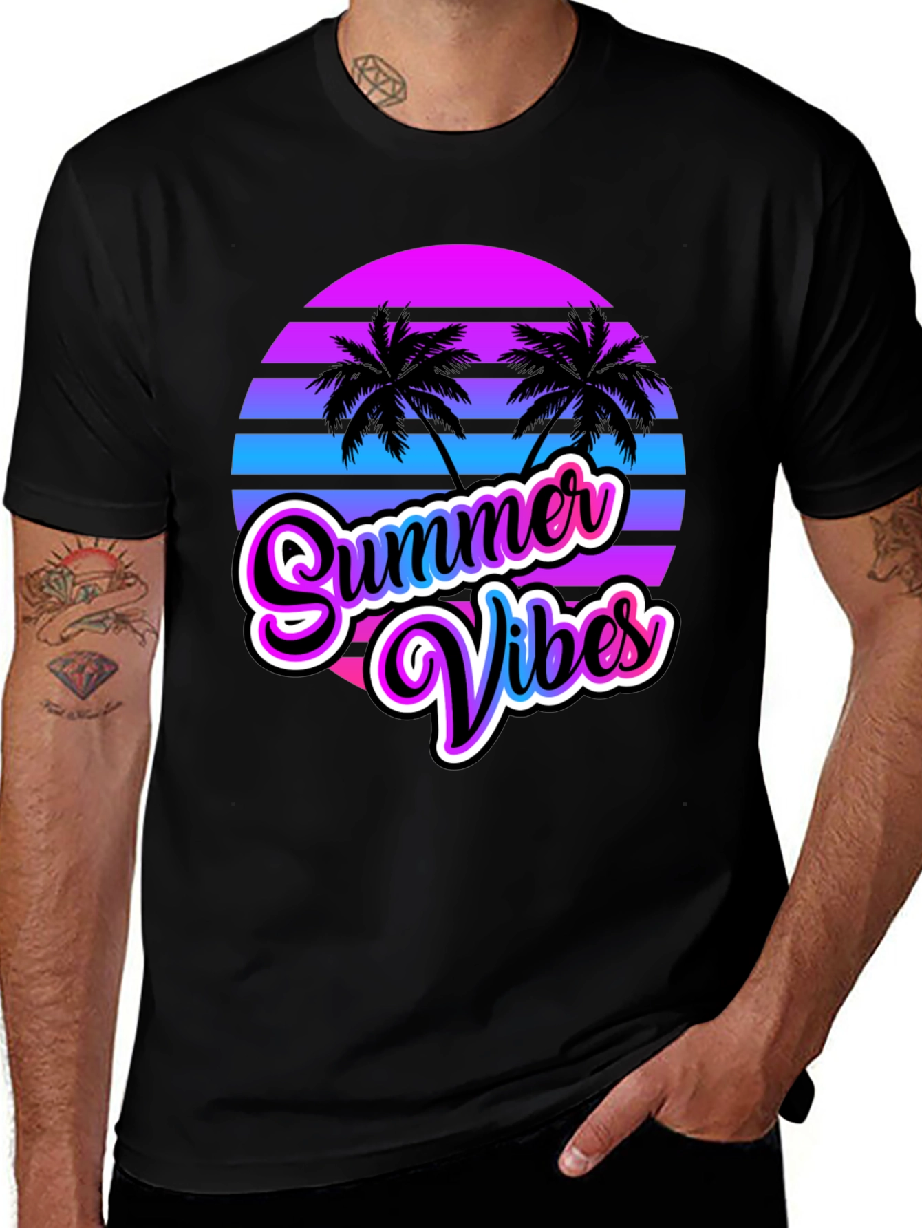 Summer Vibes Retro Graphic Tee