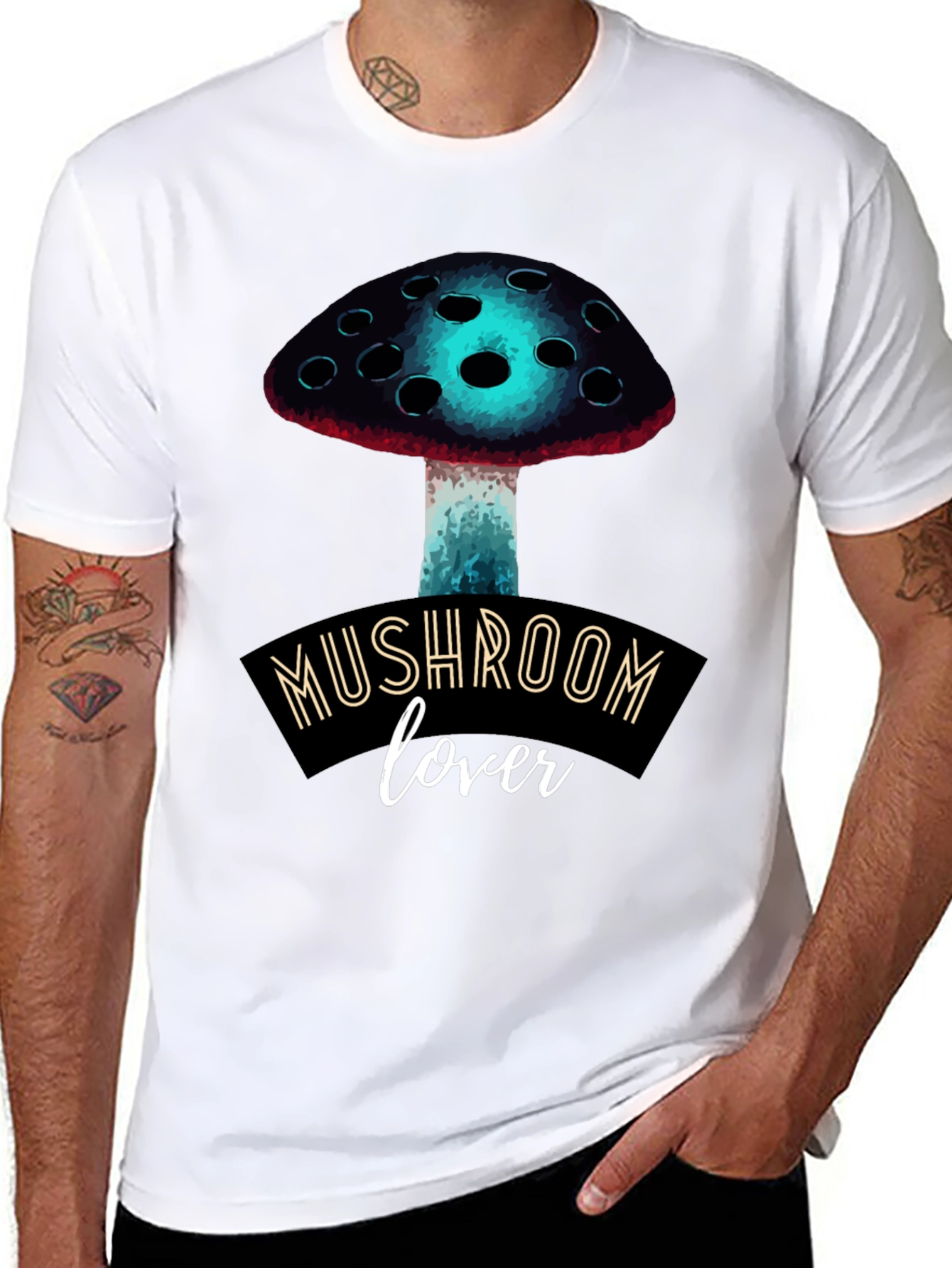 Mushroom Lover Graphic Tee - Funky Fungi Fashion