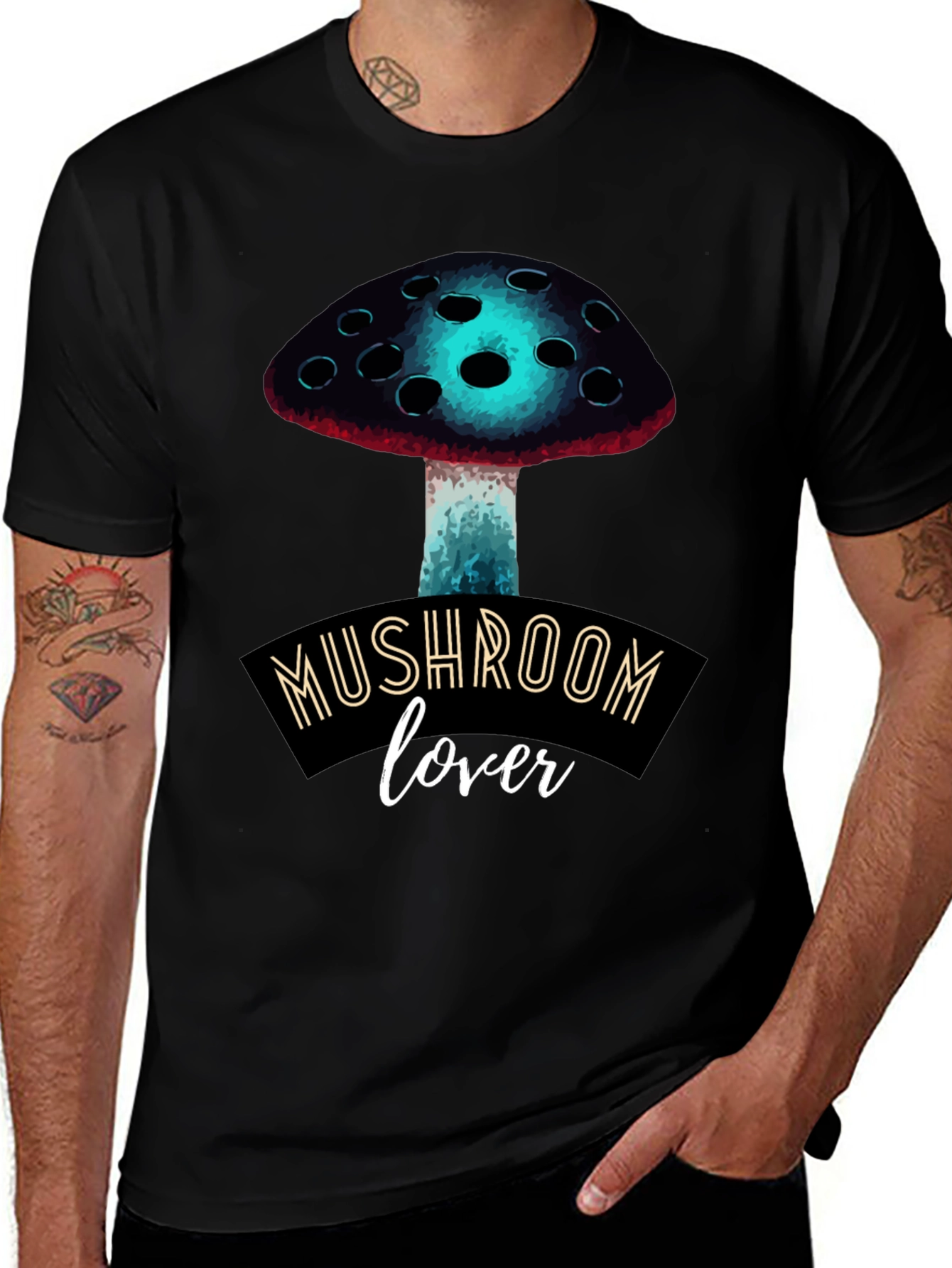 Mushroom Lover Graphic Tee - Funky Fungi Fashion