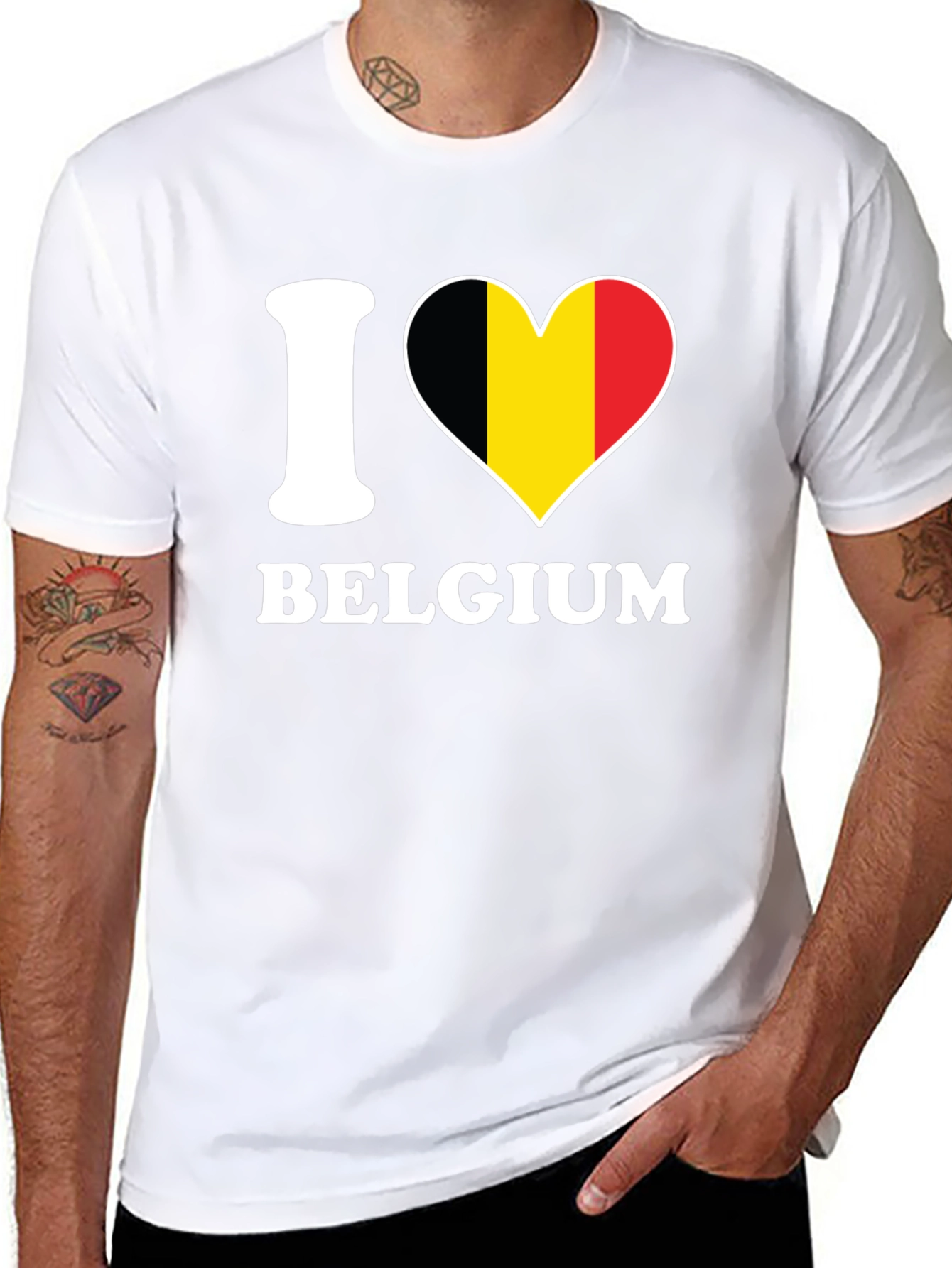 I Love Belgium Flag T-Shirt