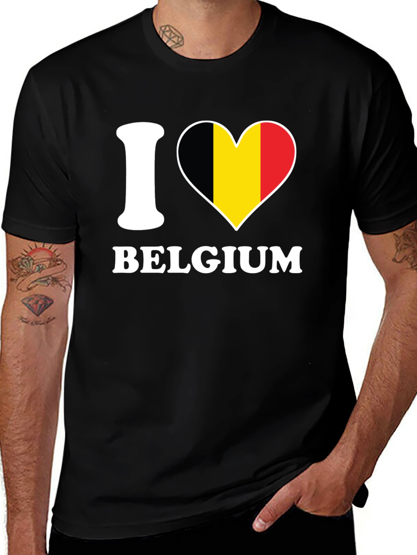 I Love Belgium Flag T-Shirt