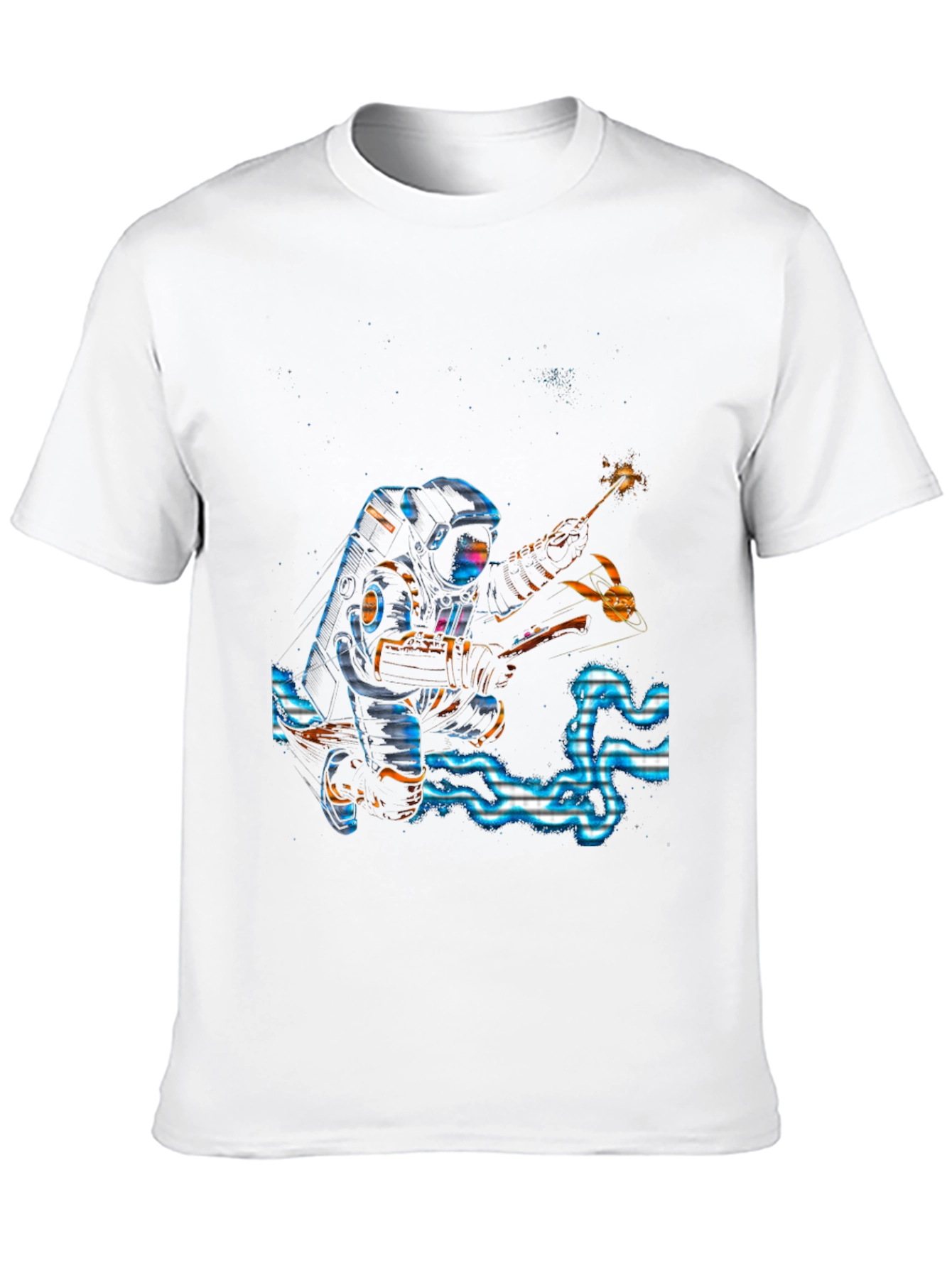 Astronaut Sparkler Graphic T-Shirt