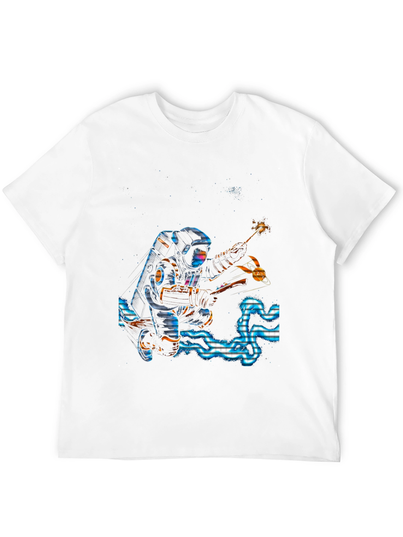 Astronaut Sparkler Graphic T-Shirt