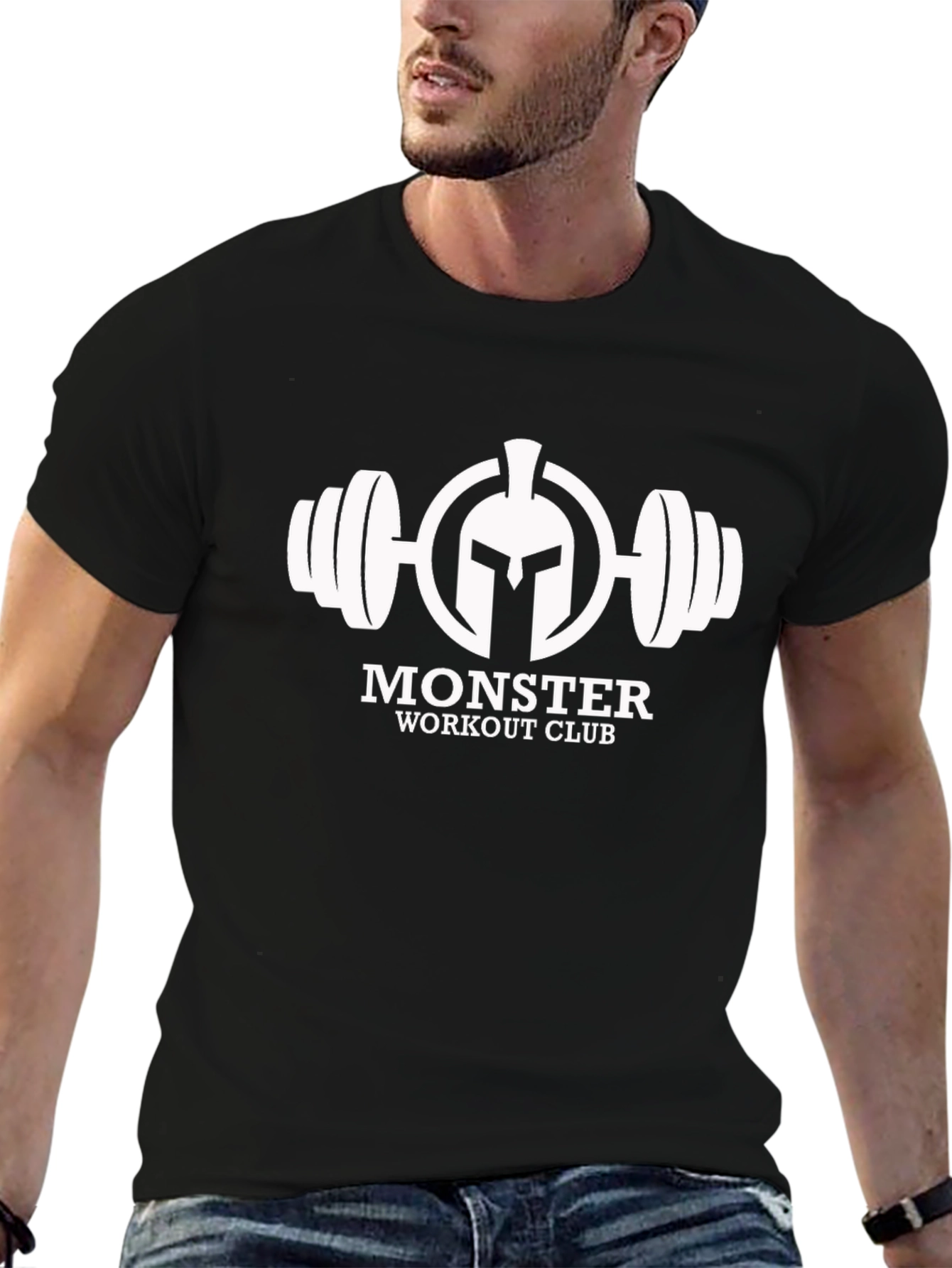 Monster Workout Club Graphic Tee - Black