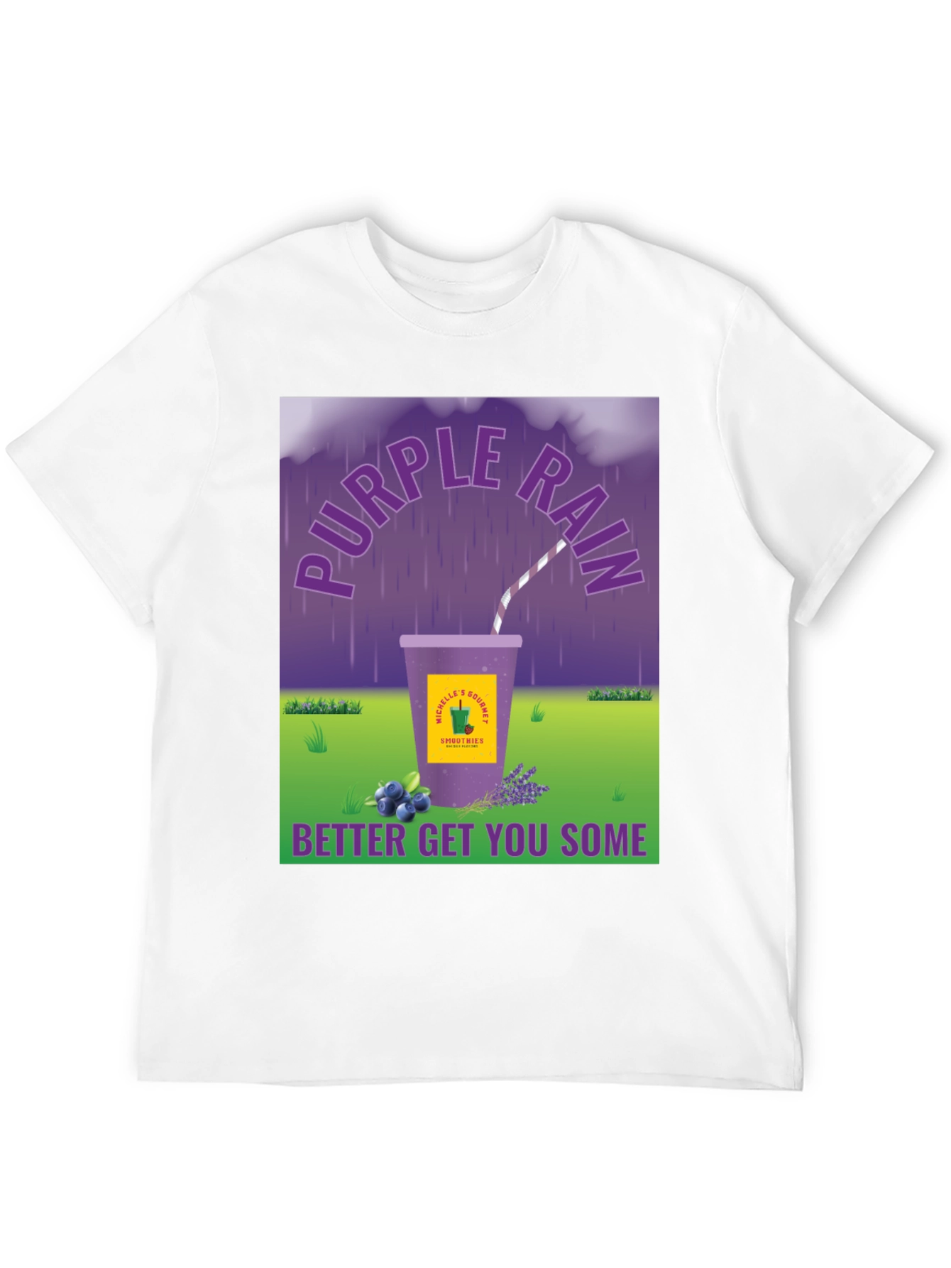 Purple Rain Smoothie Graphic Tee