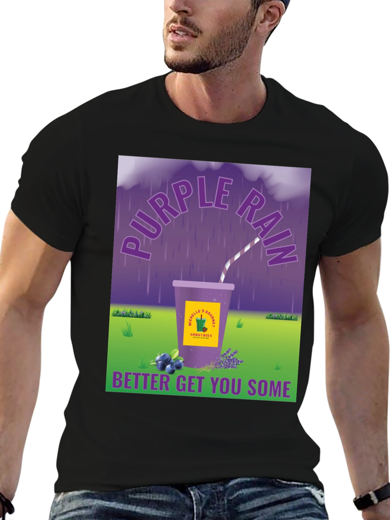 Purple Rain Smoothie Graphic Tee