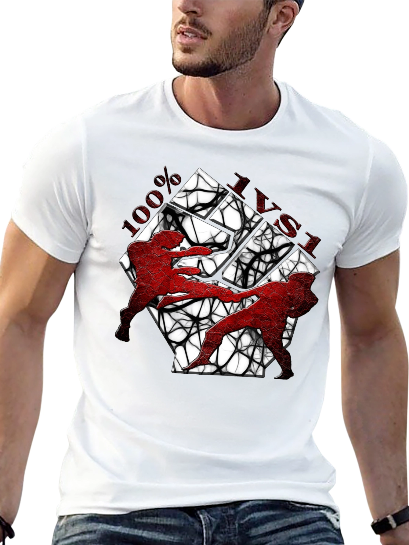 Martial Arts T-Shirt - 100% IVSI Black Tee