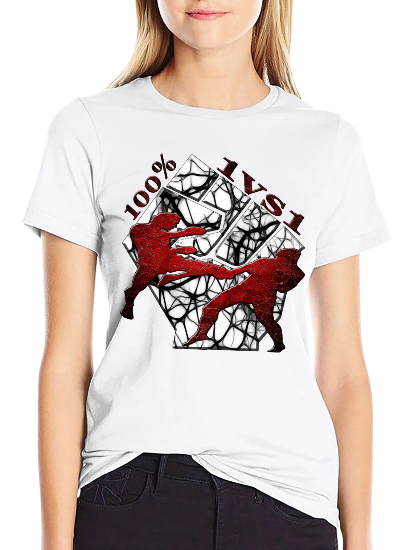 Martial Arts T-Shirt - 100% IVSI Black Tee