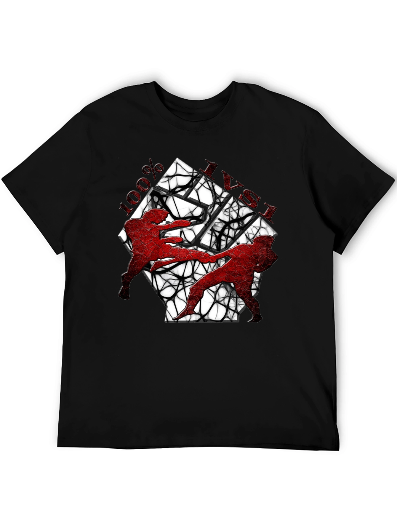Martial Arts T-Shirt - 100% IVSI Black Tee