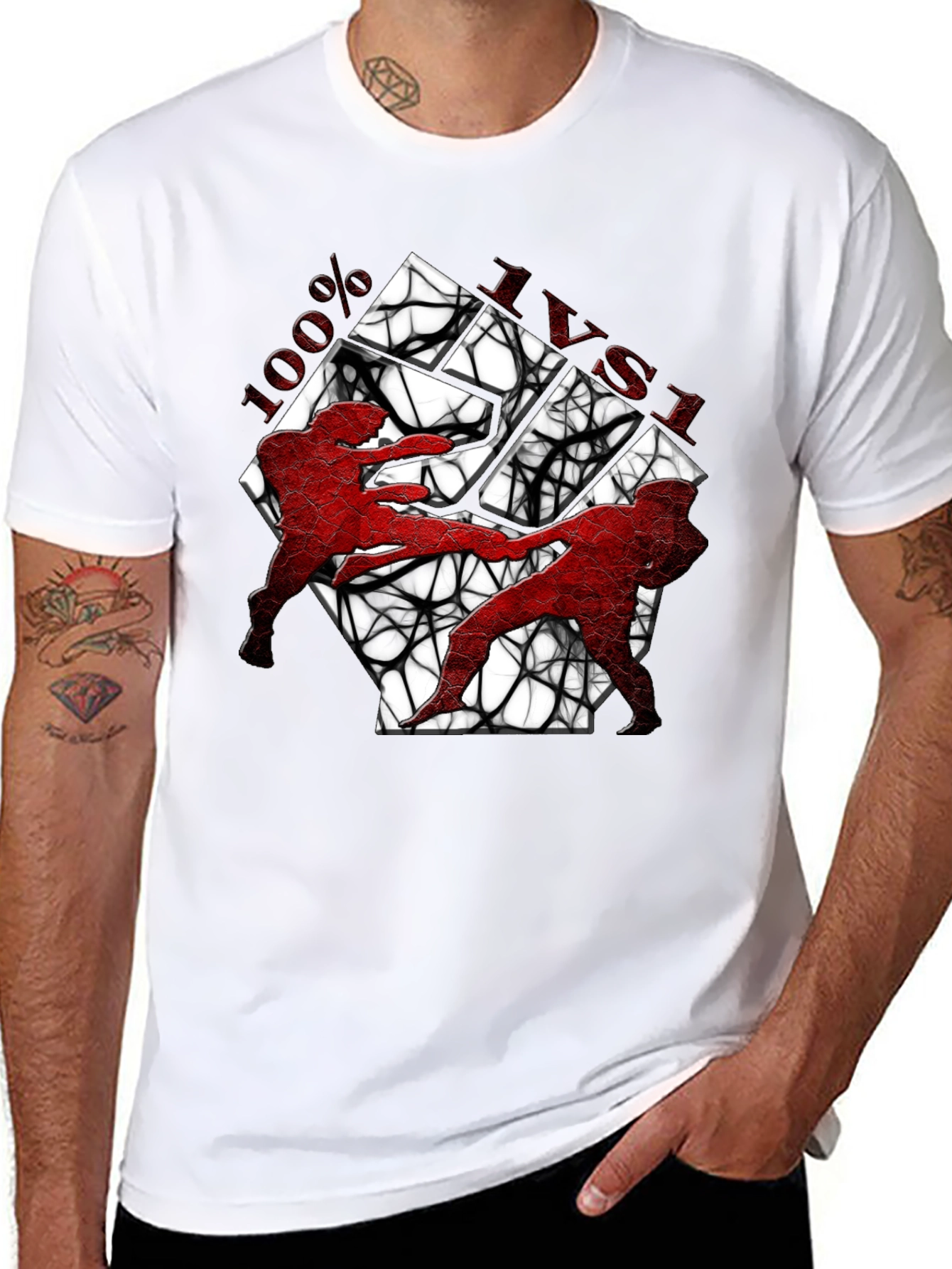 Martial Arts T-Shirt - 100% IVSI Black Tee