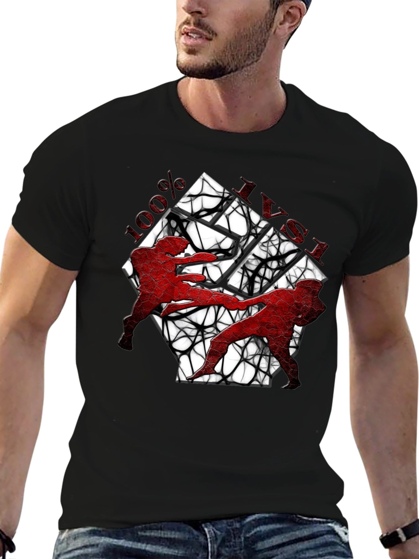 Martial Arts T-Shirt - 100% IVSI Black Tee