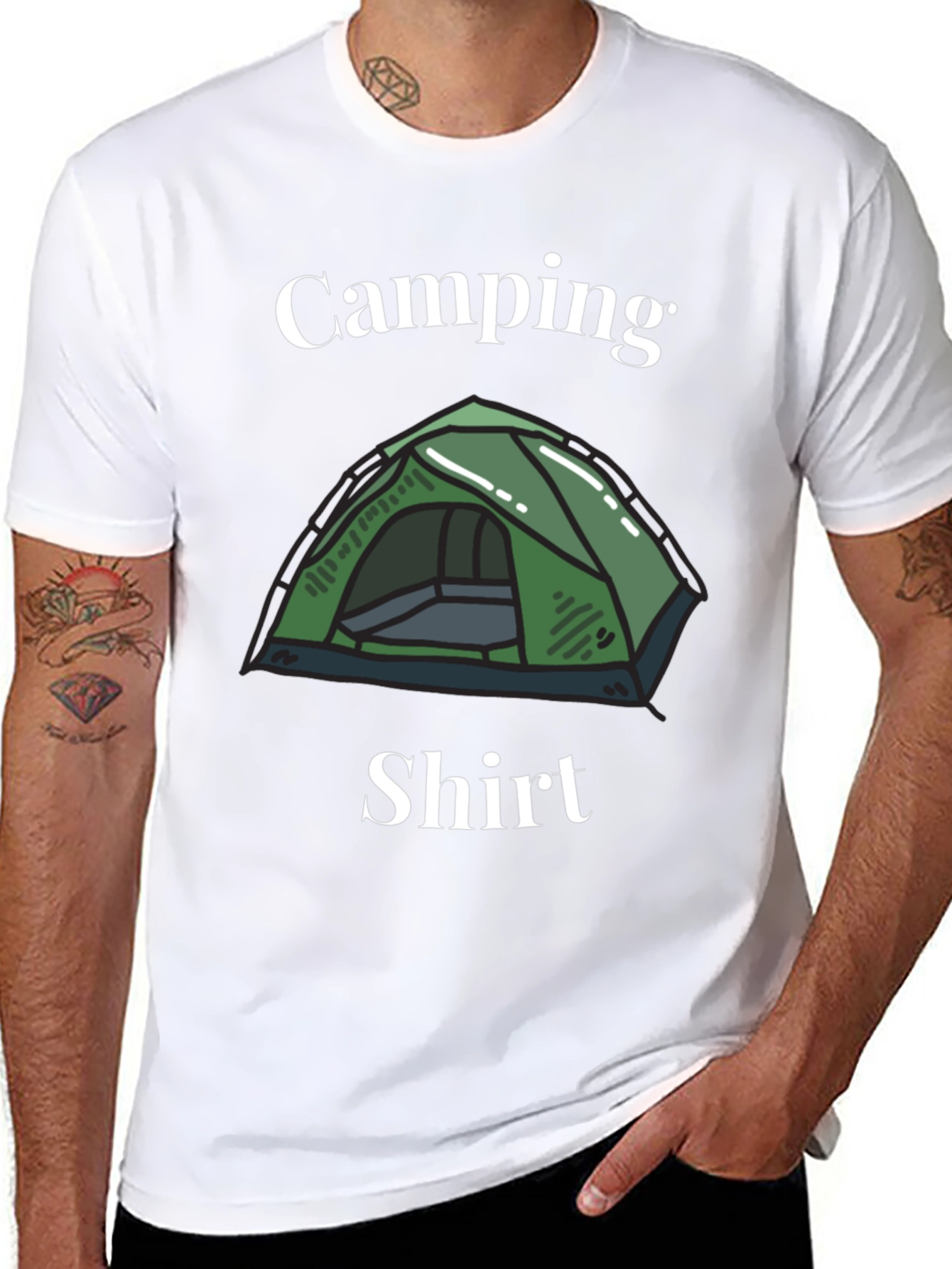 Camping Shirt - Tent Graphic Tee