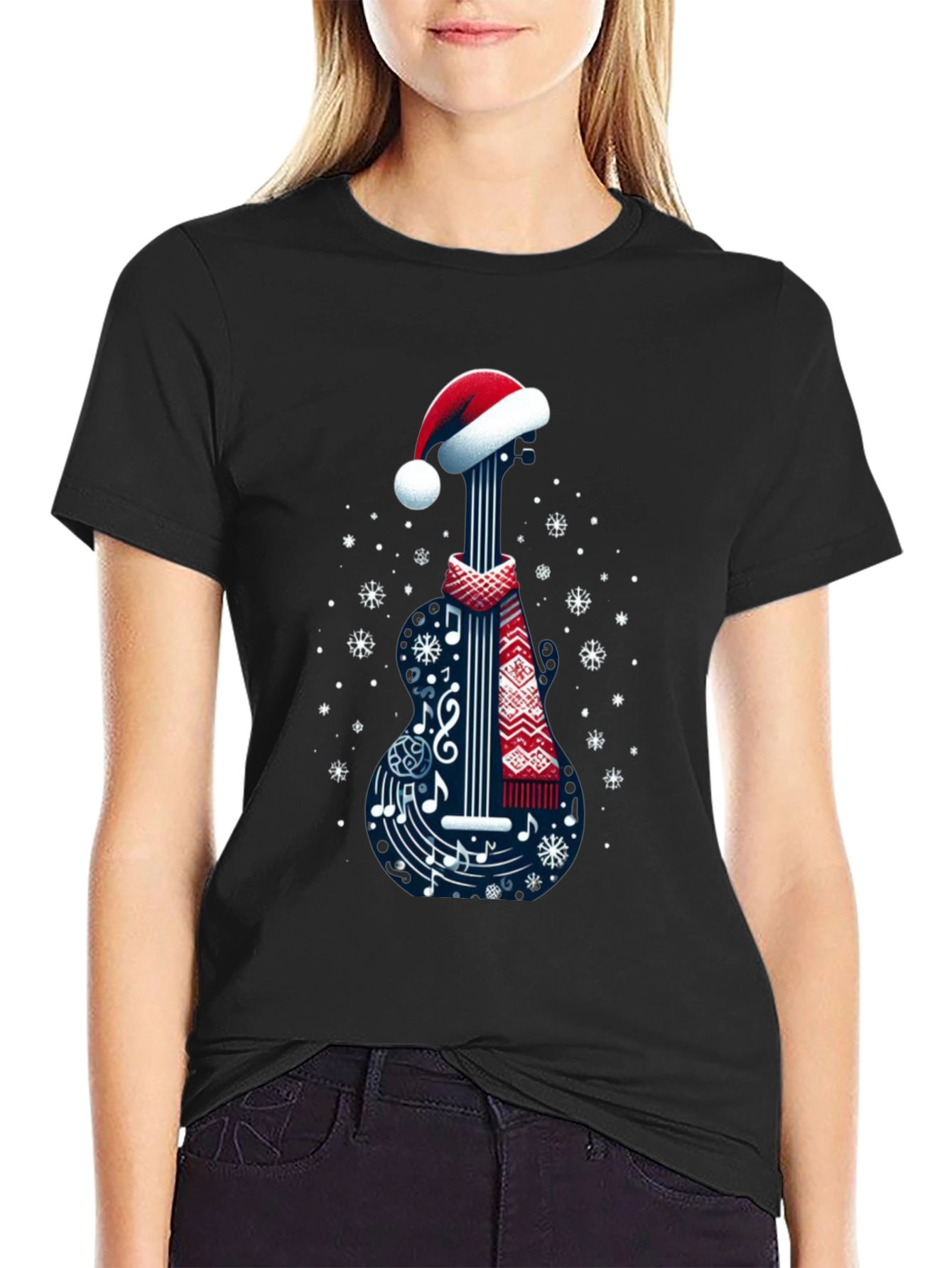 Festive Guitar Music Tee