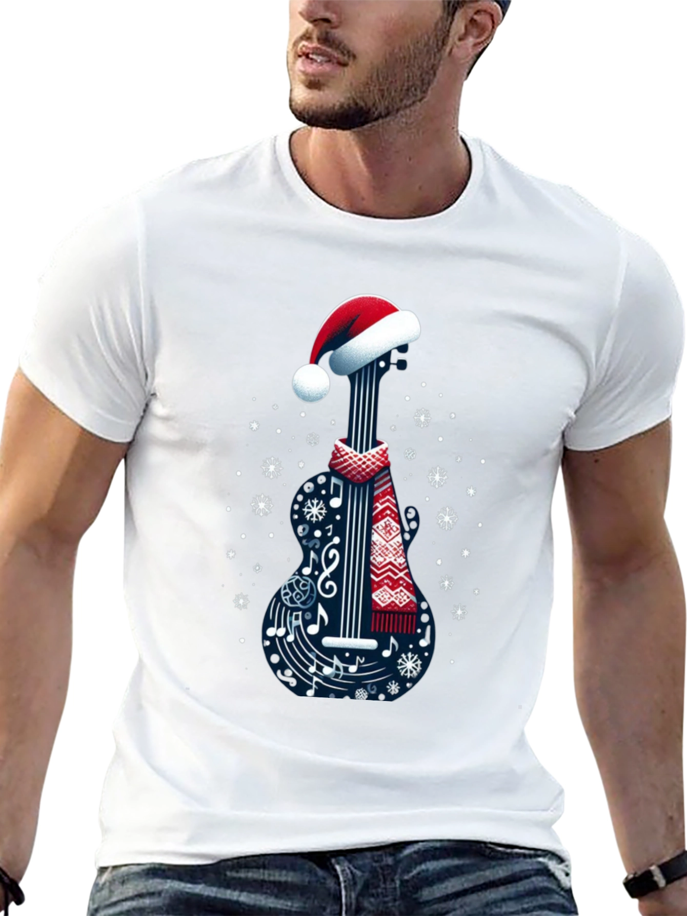 Festive Guitar Music Tee