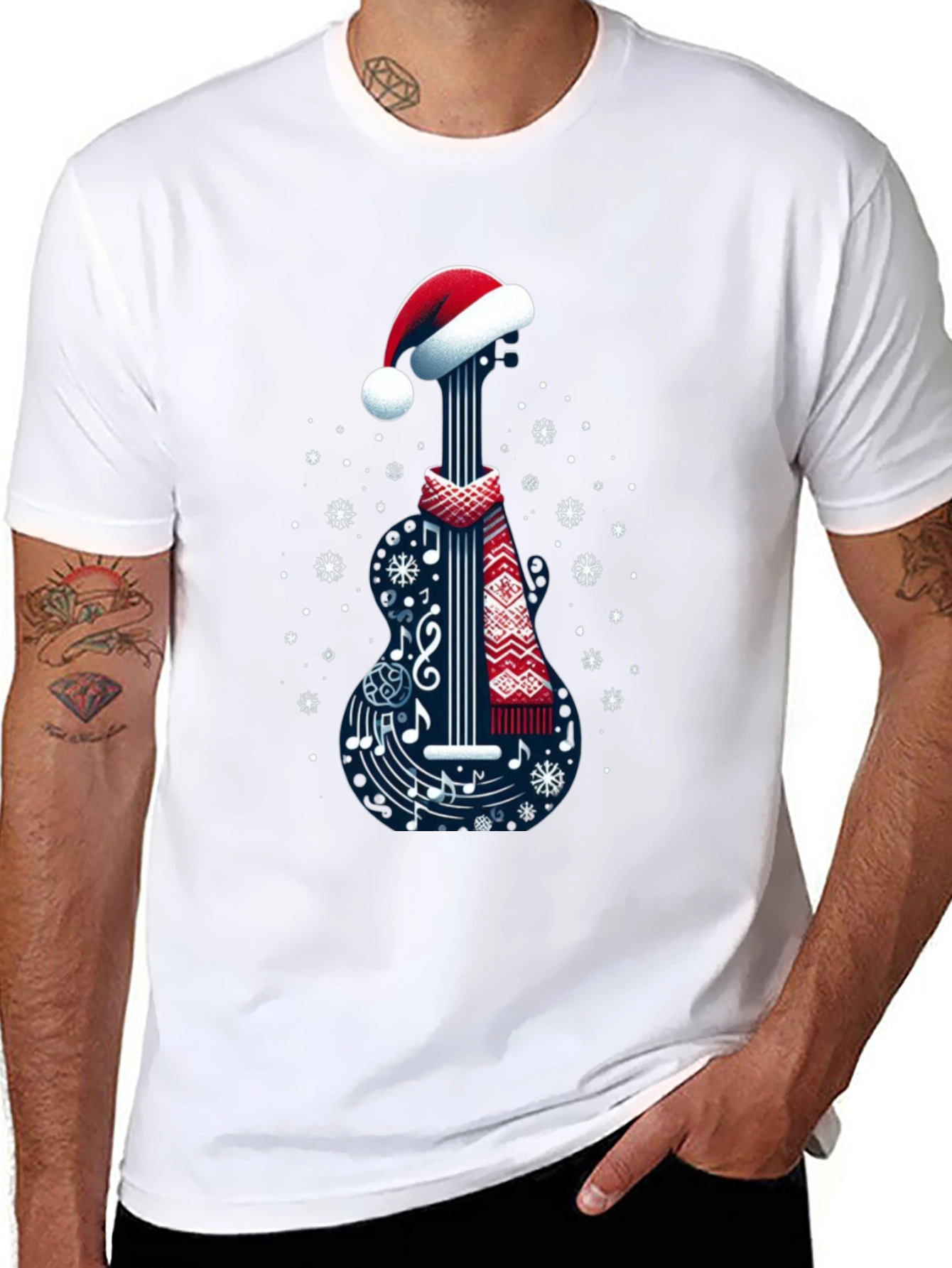 Festive Guitar Music Tee