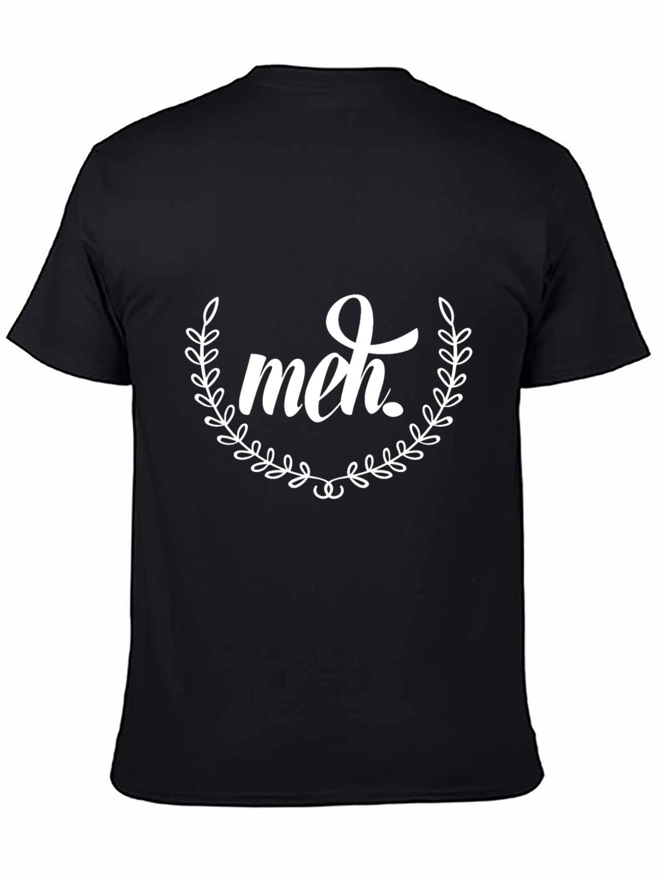 Meh Graphic Tee - Black Unisex T-Shirt