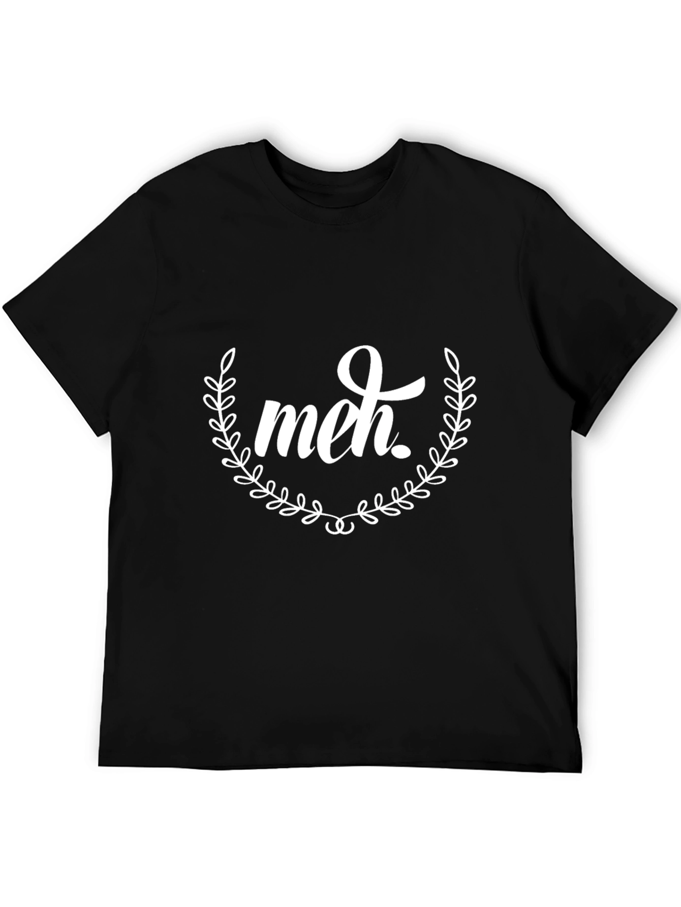 Meh Graphic Tee - Black Unisex T-Shirt