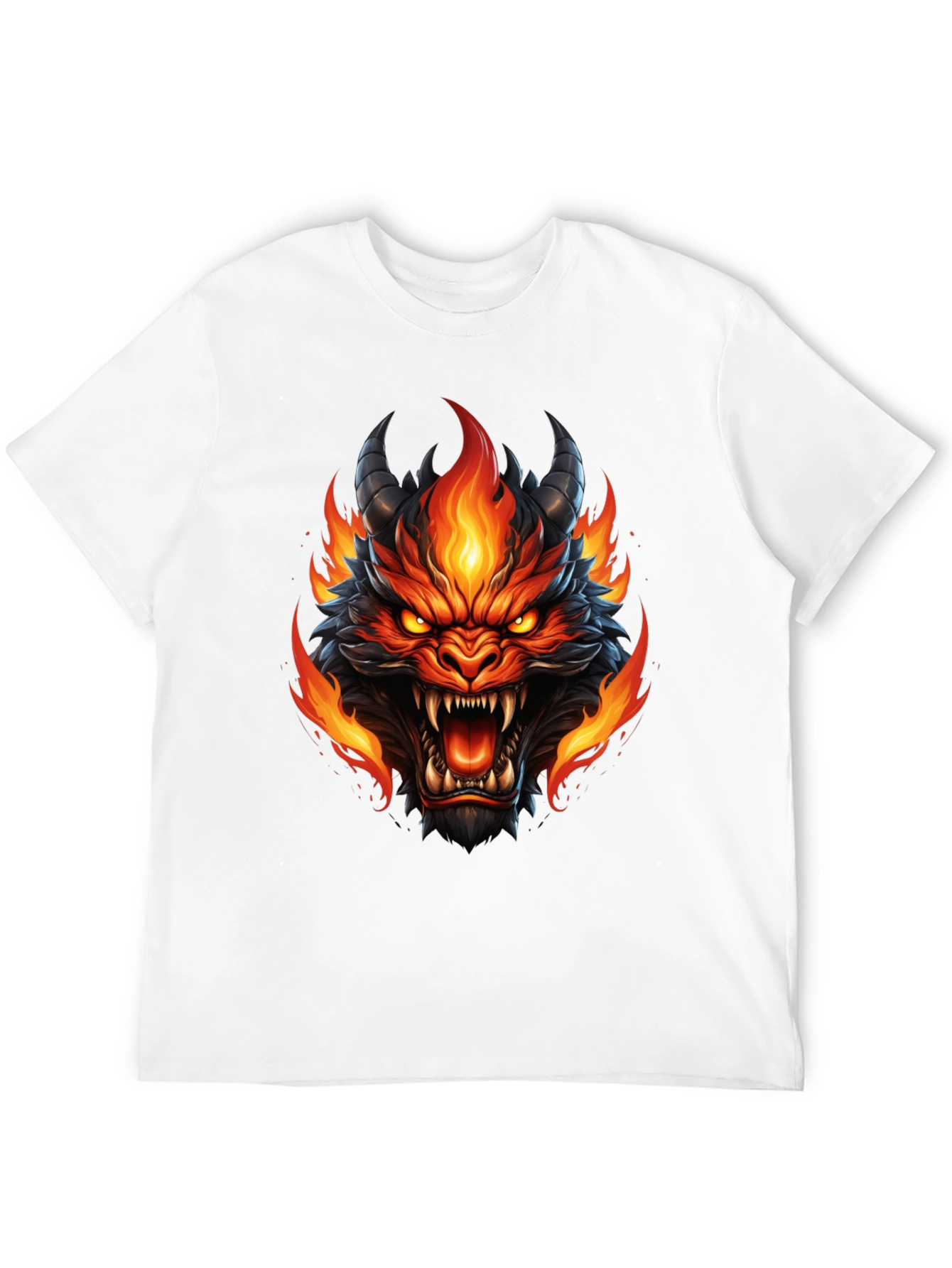 Fiery Dragon Graphic T-Shirt - Bold & Unique Design