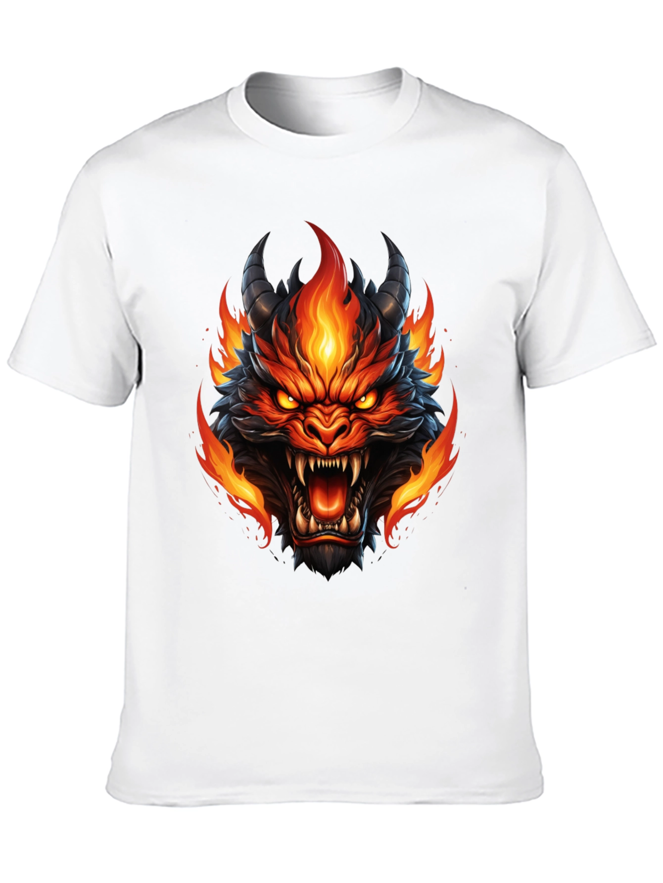 Fiery Dragon Graphic T-Shirt - Bold & Unique Design