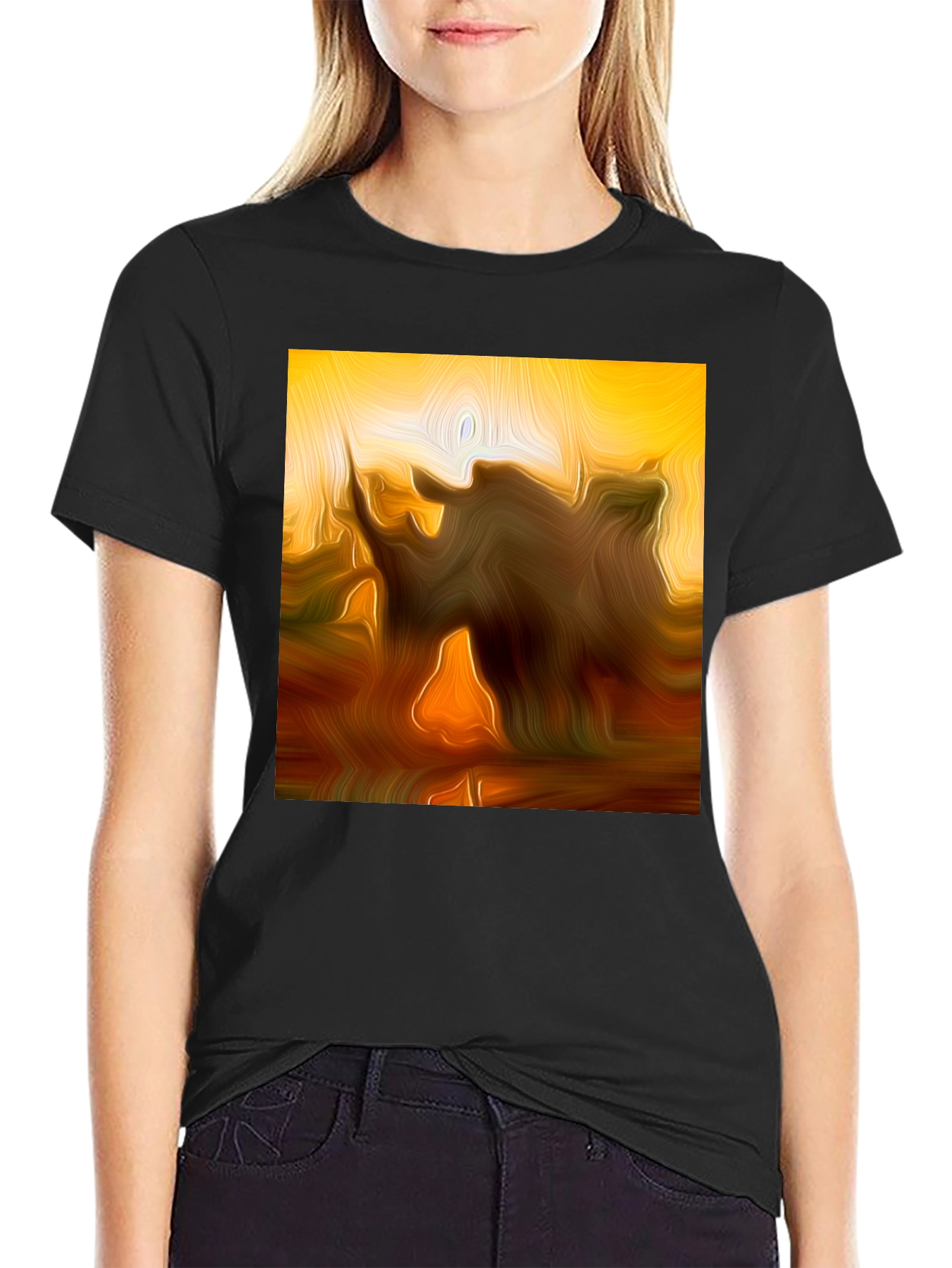 Abstract Art Graphic T-Shirt - Modern Style