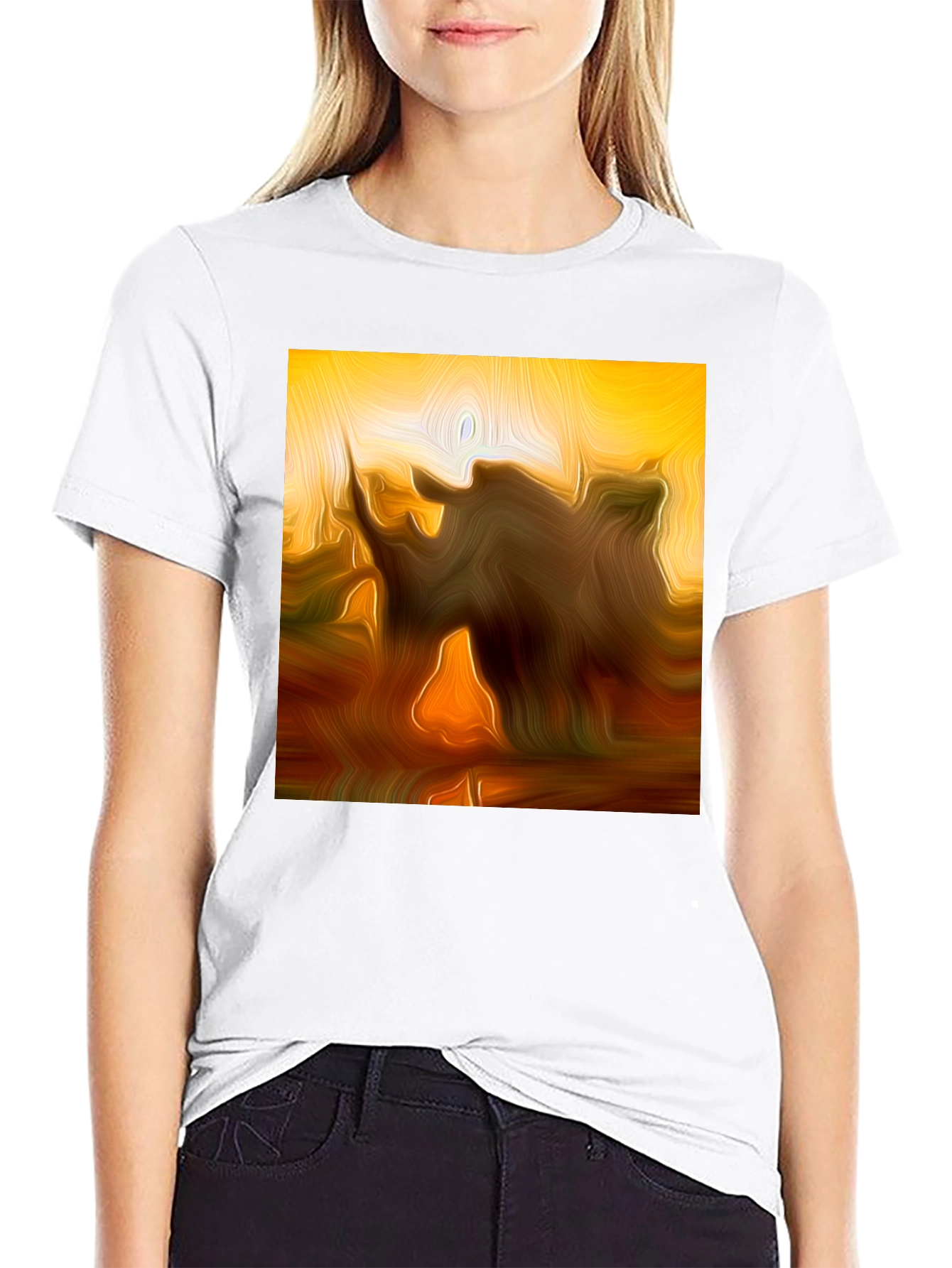 Abstract Art Graphic T-Shirt - Modern Style