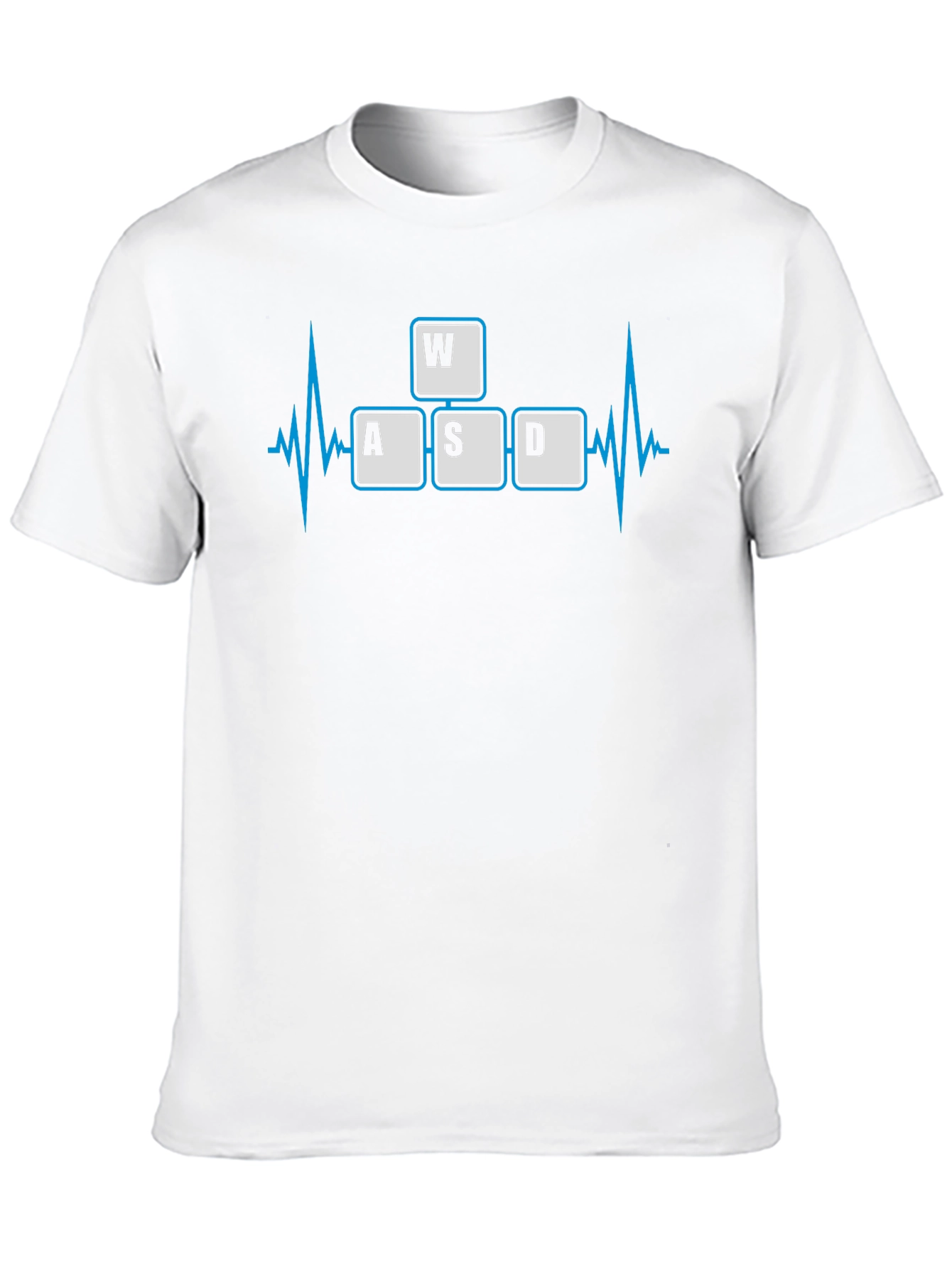 Gamer Heartbeat T-Shirt - WASD Keys