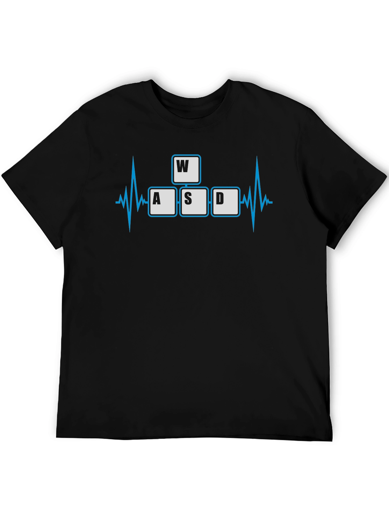 Gamer Heartbeat T-Shirt - WASD Keys