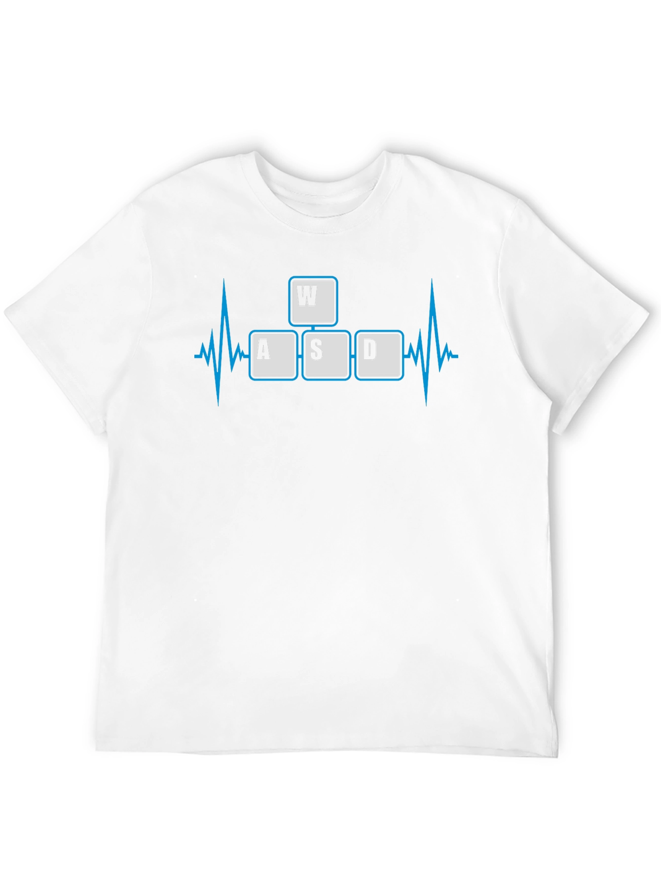Gamer Heartbeat T-Shirt - WASD Keys
