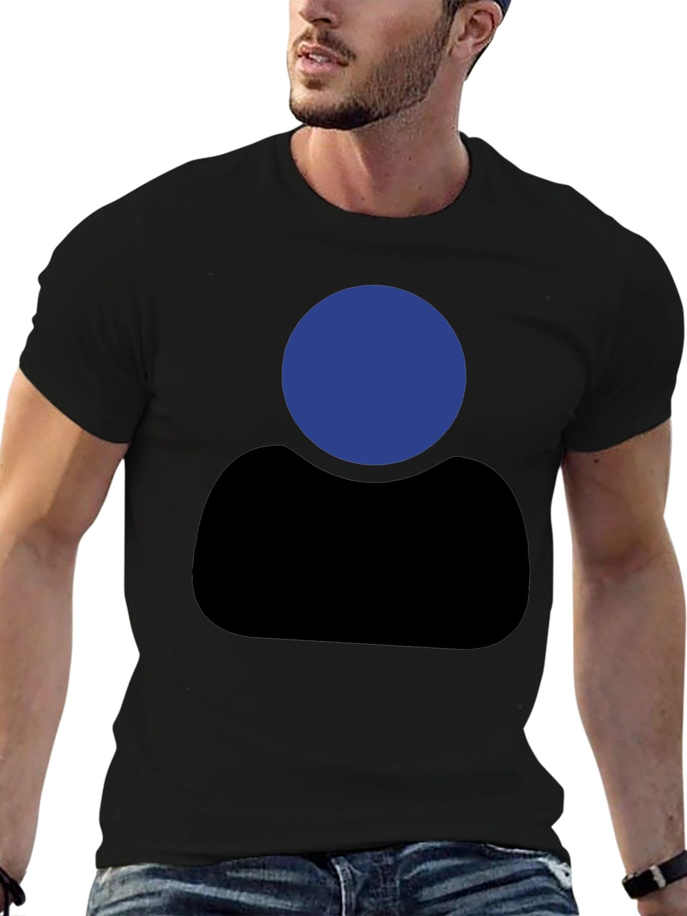 Abstract Silhouette Graphic T-Shirt