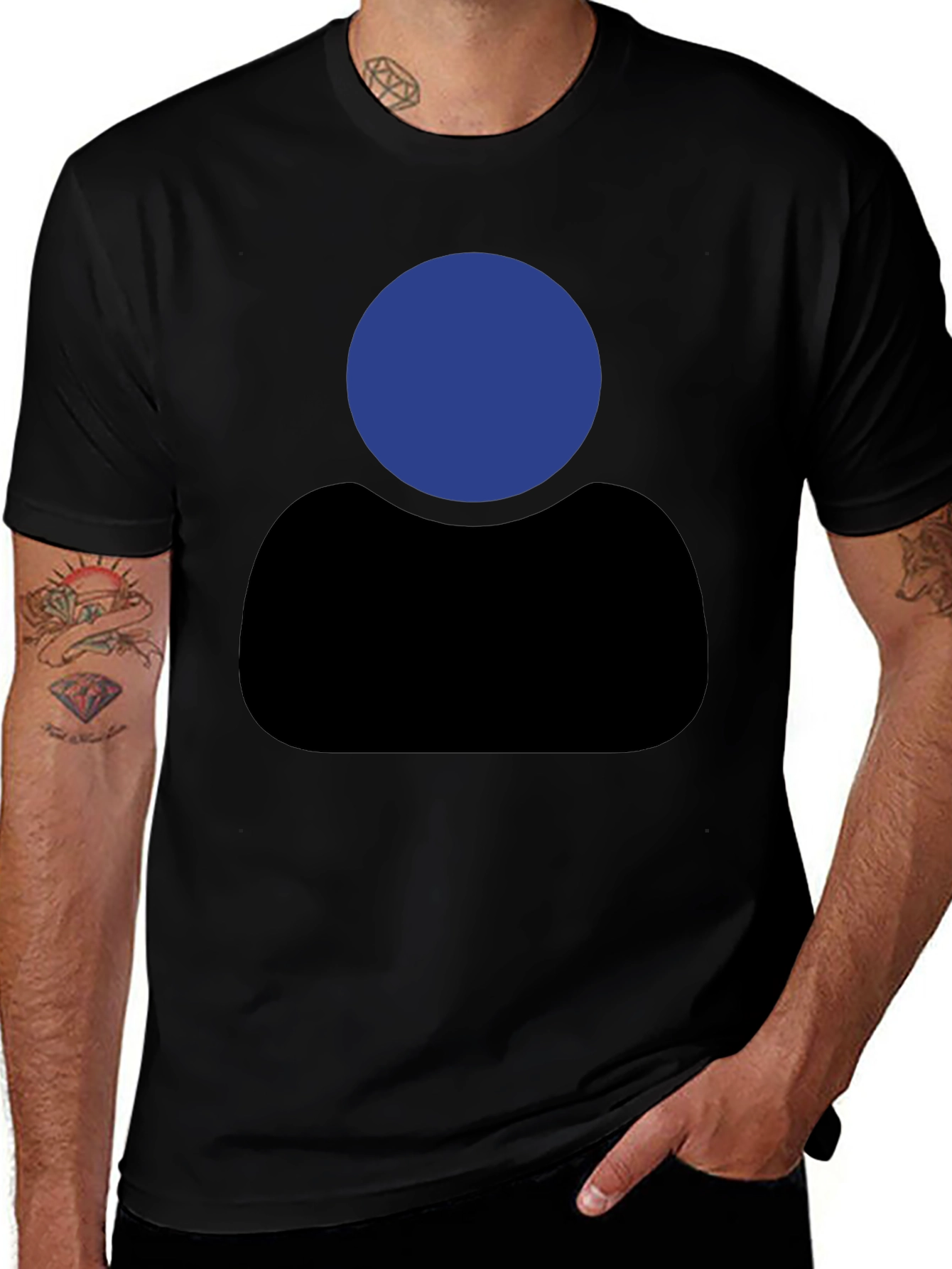 Abstract Silhouette Graphic T-Shirt