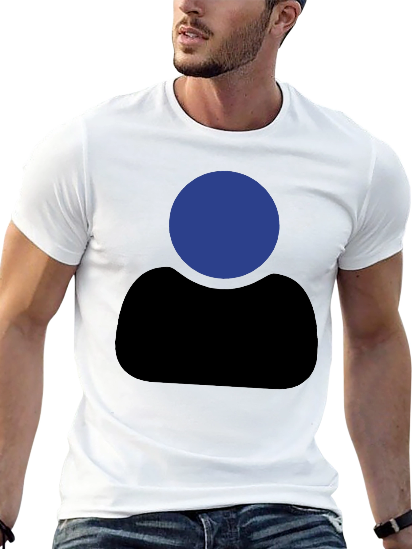 Abstract Silhouette Graphic T-Shirt