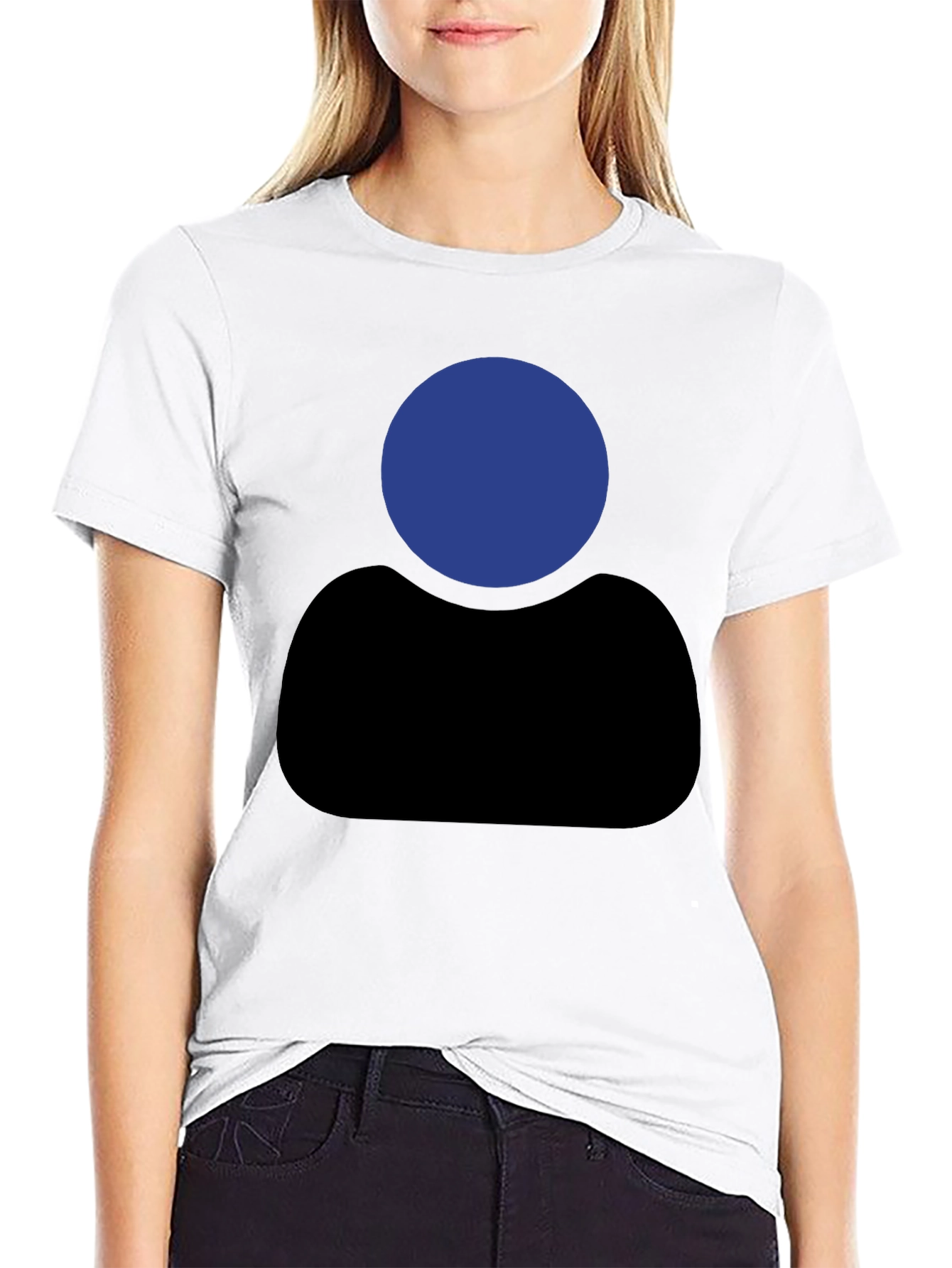 Abstract Silhouette Graphic T-Shirt