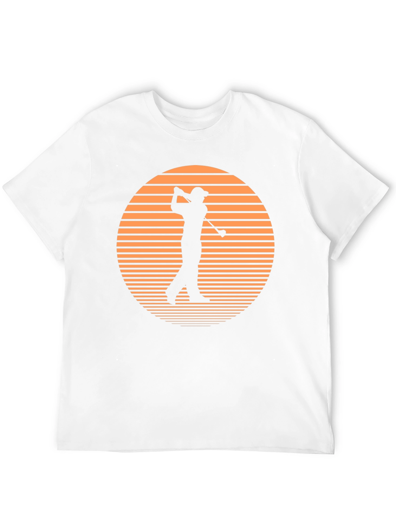 Golf Sunset Graphic Tee - Black Cotton T-Shirt