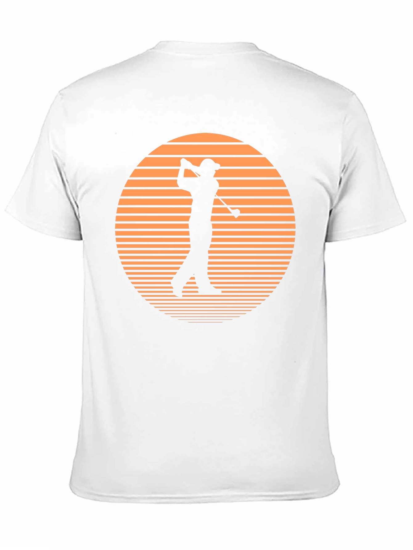 Golf Sunset Graphic Tee - Black Cotton T-Shirt