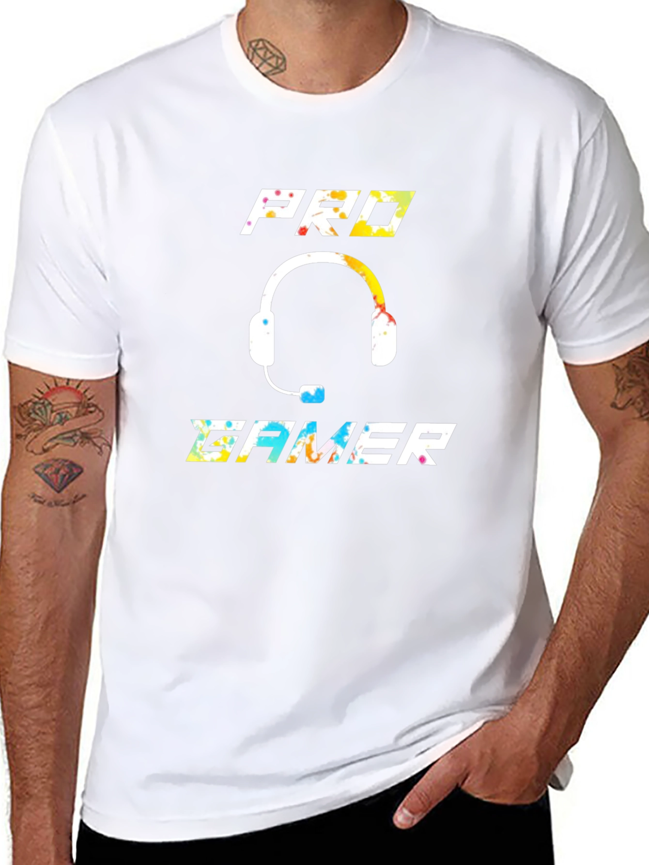 Pro Gamer Graphic T-Shirt - Black Cotton Blend