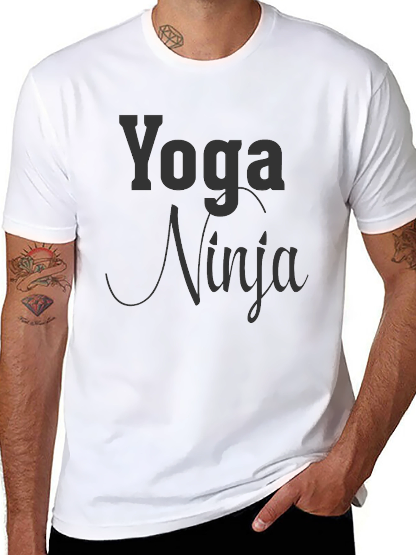 Yoga Ninja T-Shirt - Black Graphic Tee