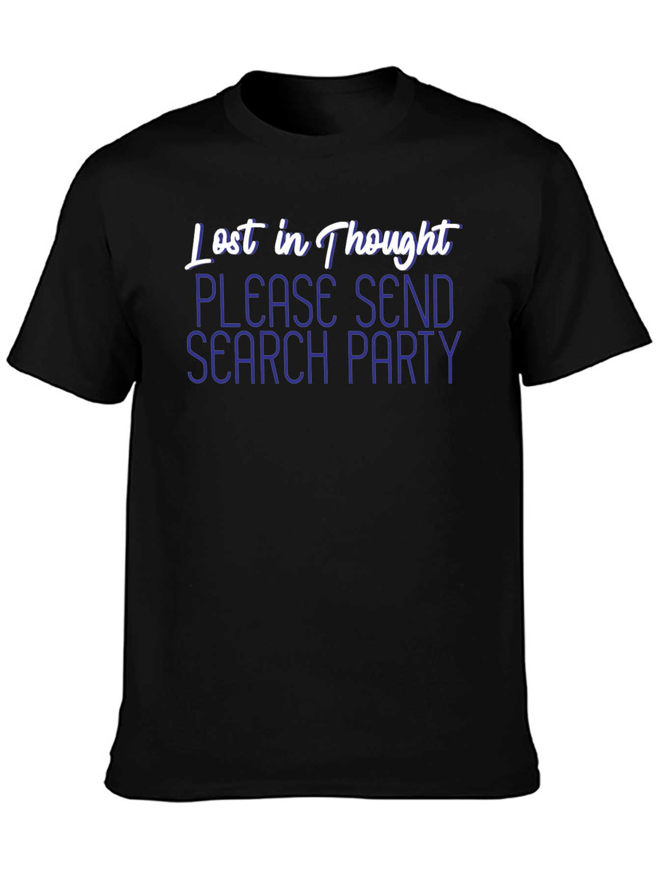 Lost In Thought Graphic Tee - Black