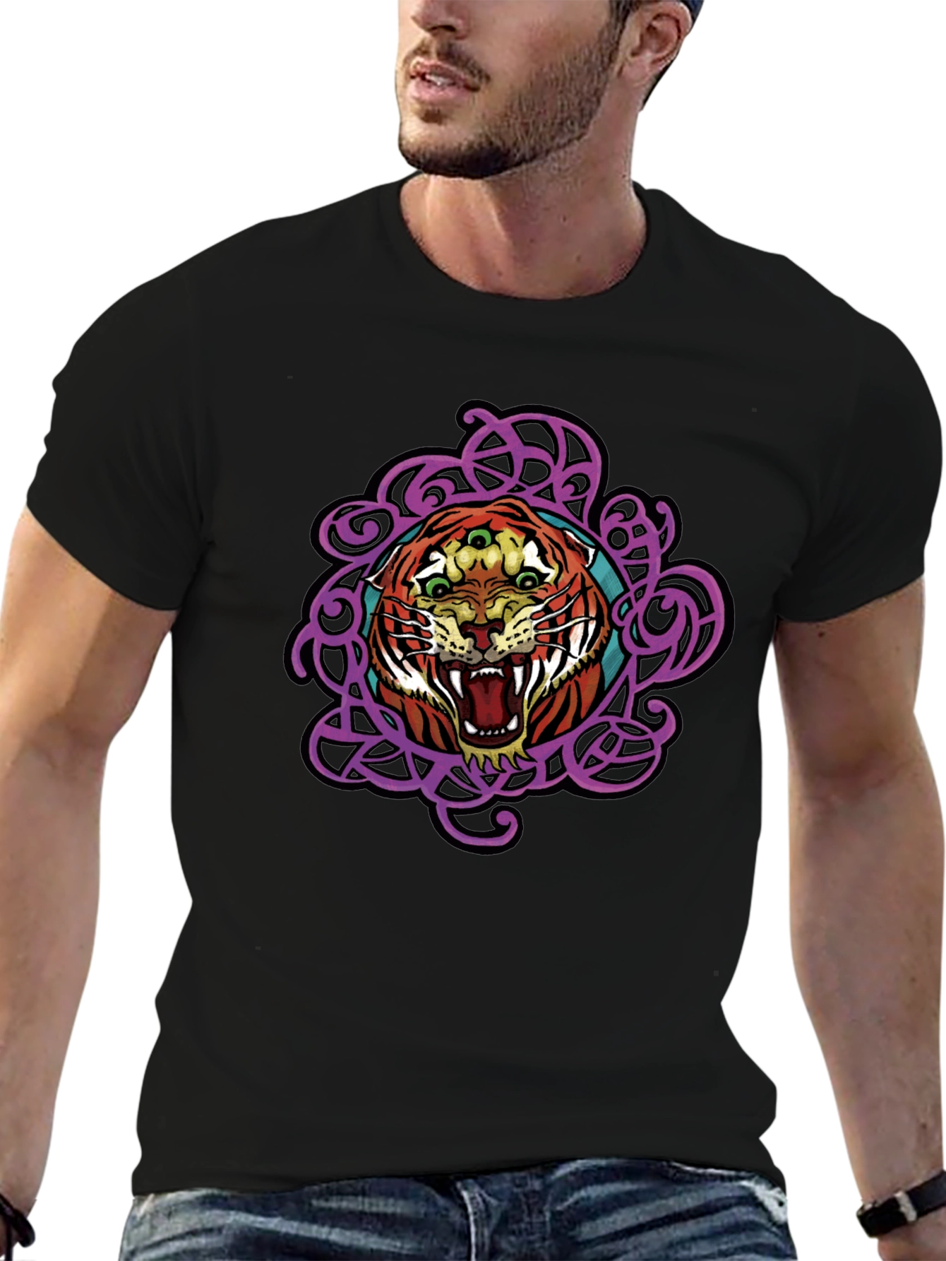 Three-Eyed Tiger Graphic Tee
