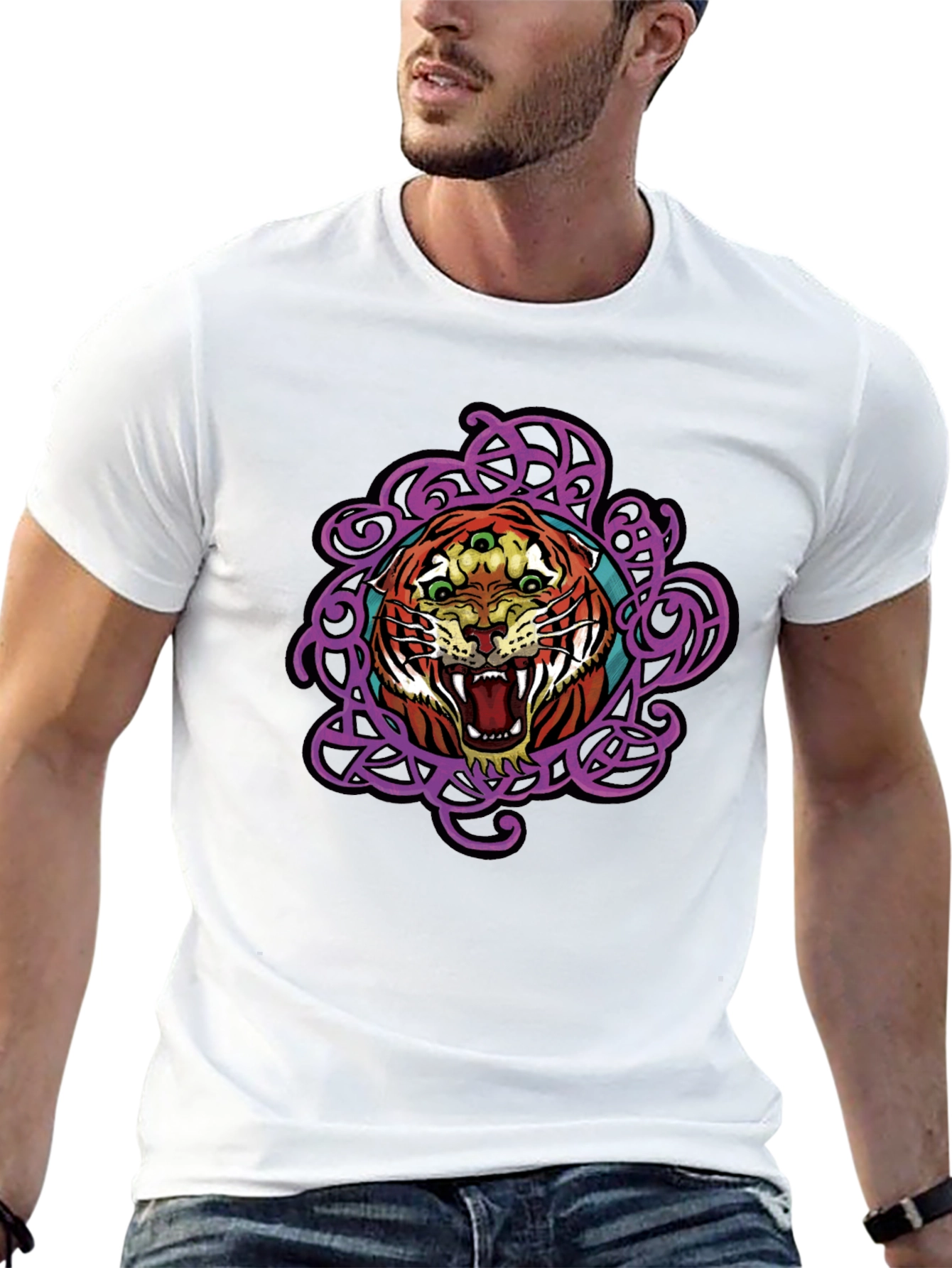 Three-Eyed Tiger Graphic Tee