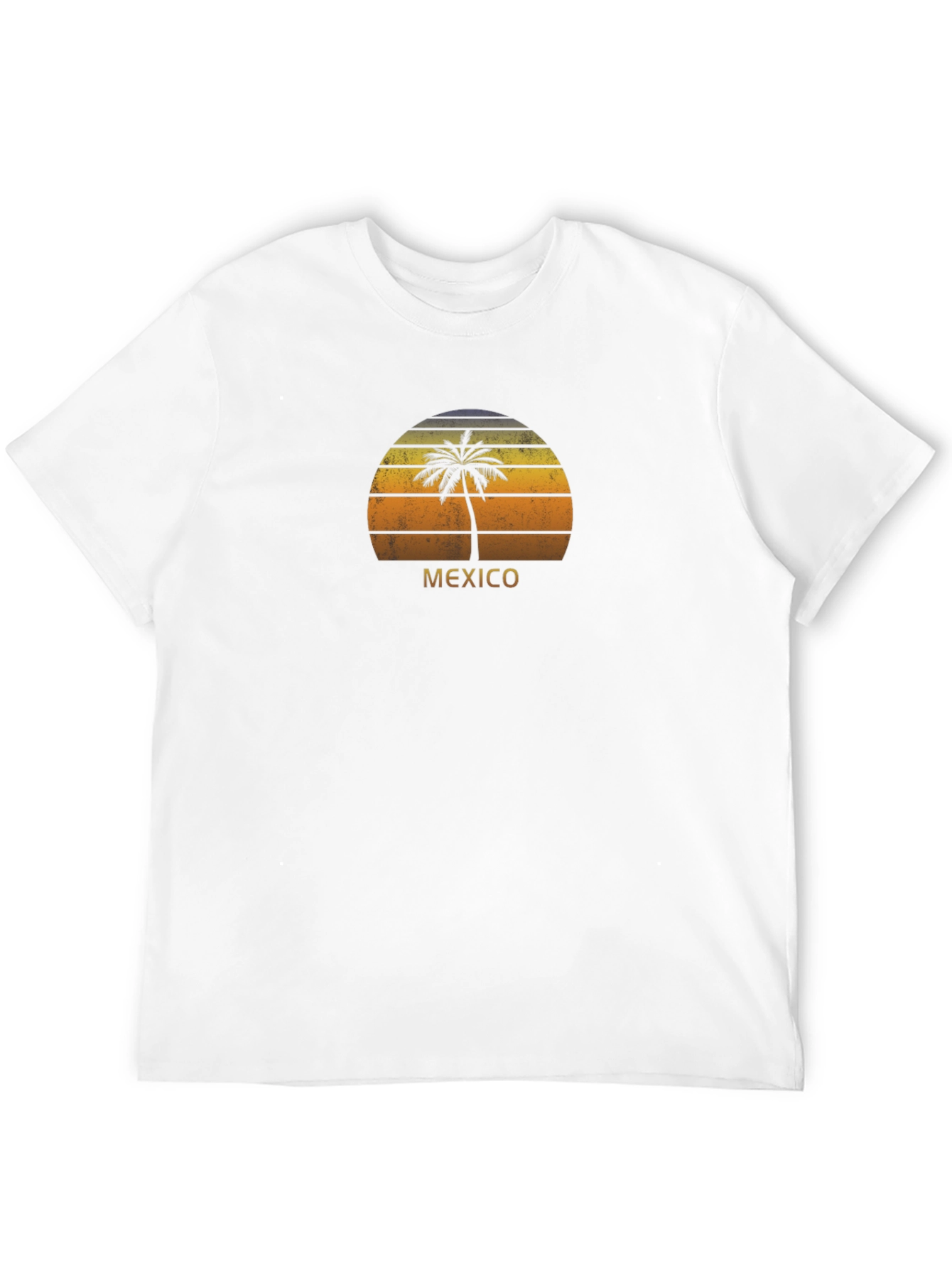 Retro Mexico Palm Tree Sunset T-Shirt