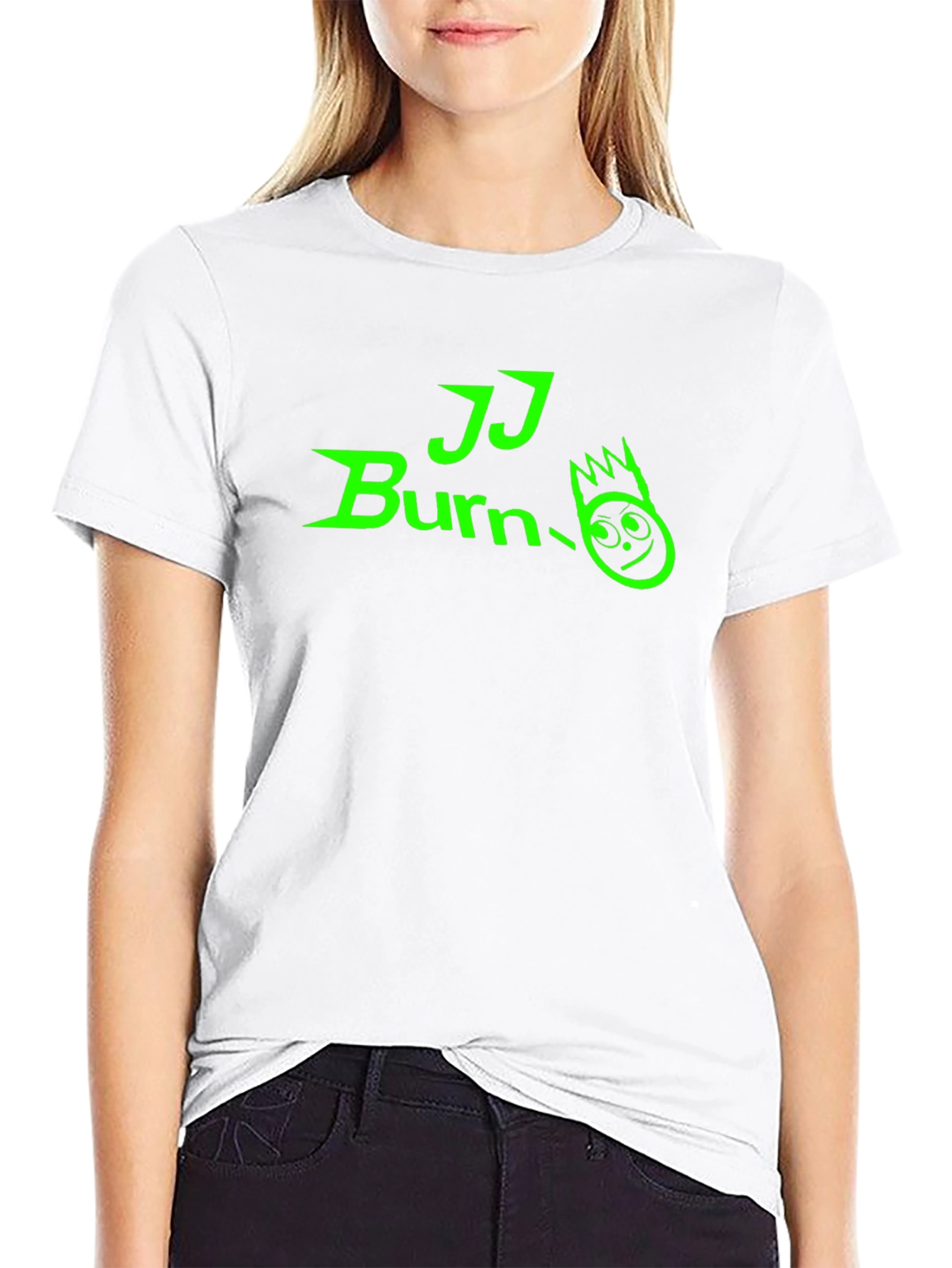 JJ Burn T-Shirt - Black Tee with Green Graphic