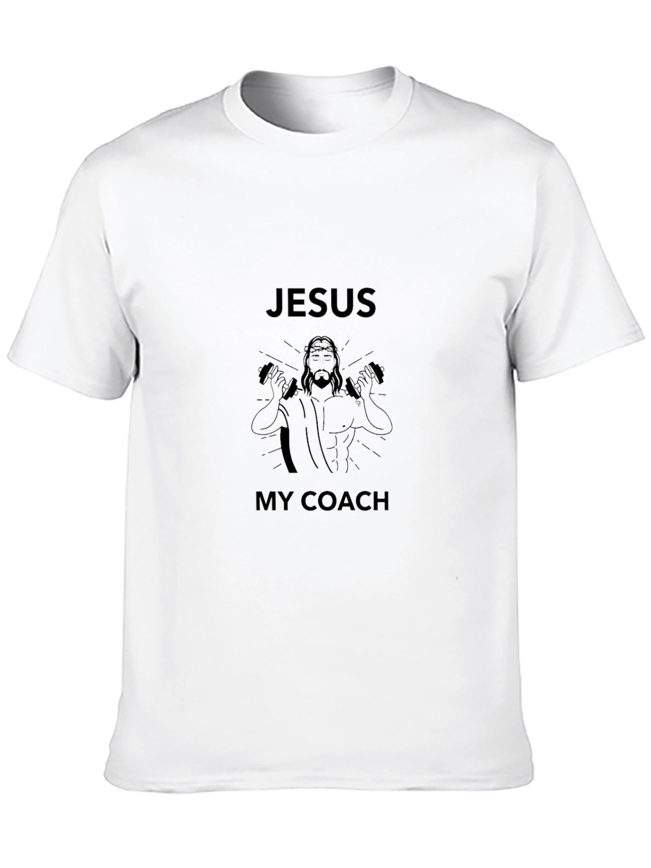 Jesus My Coach T-Shirt - Black Graphic Tee