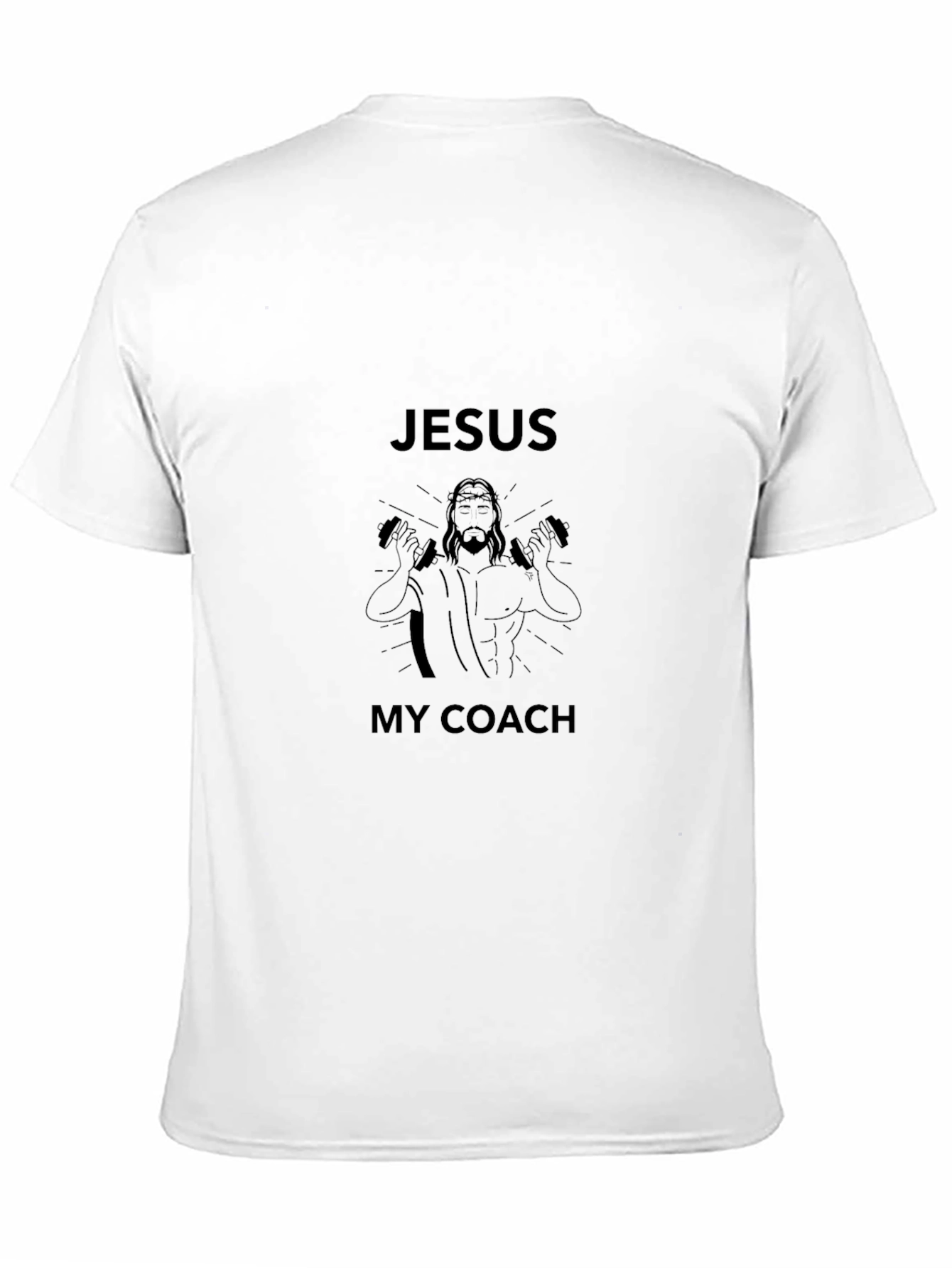 Jesus My Coach T-Shirt - Black Graphic Tee