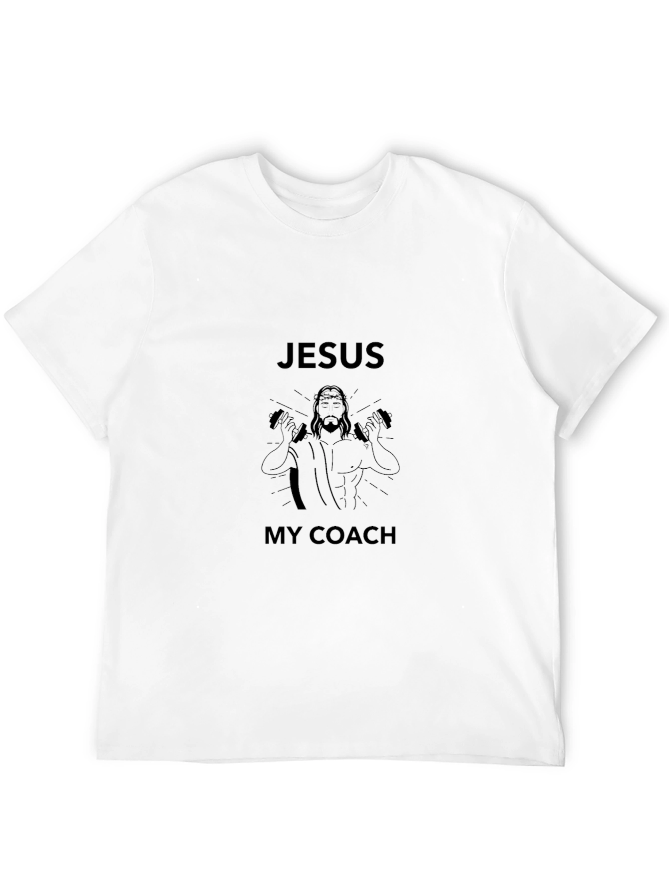 Jesus My Coach T-Shirt - Black Graphic Tee