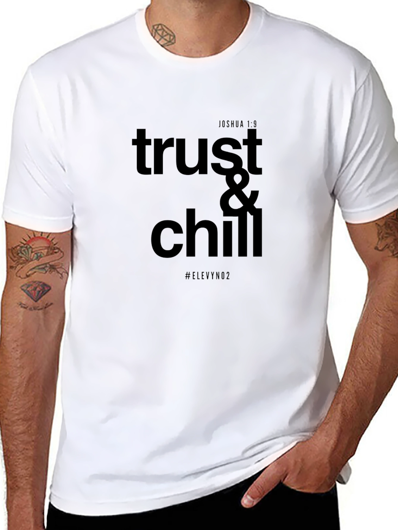 Trust & Chill Graphic Tee - Black