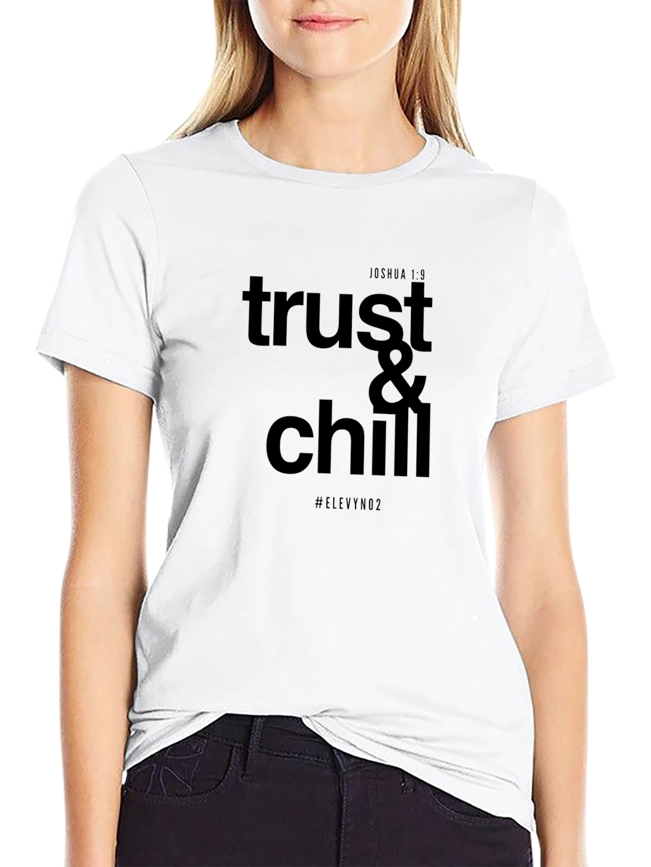 Trust & Chill Graphic Tee - Black