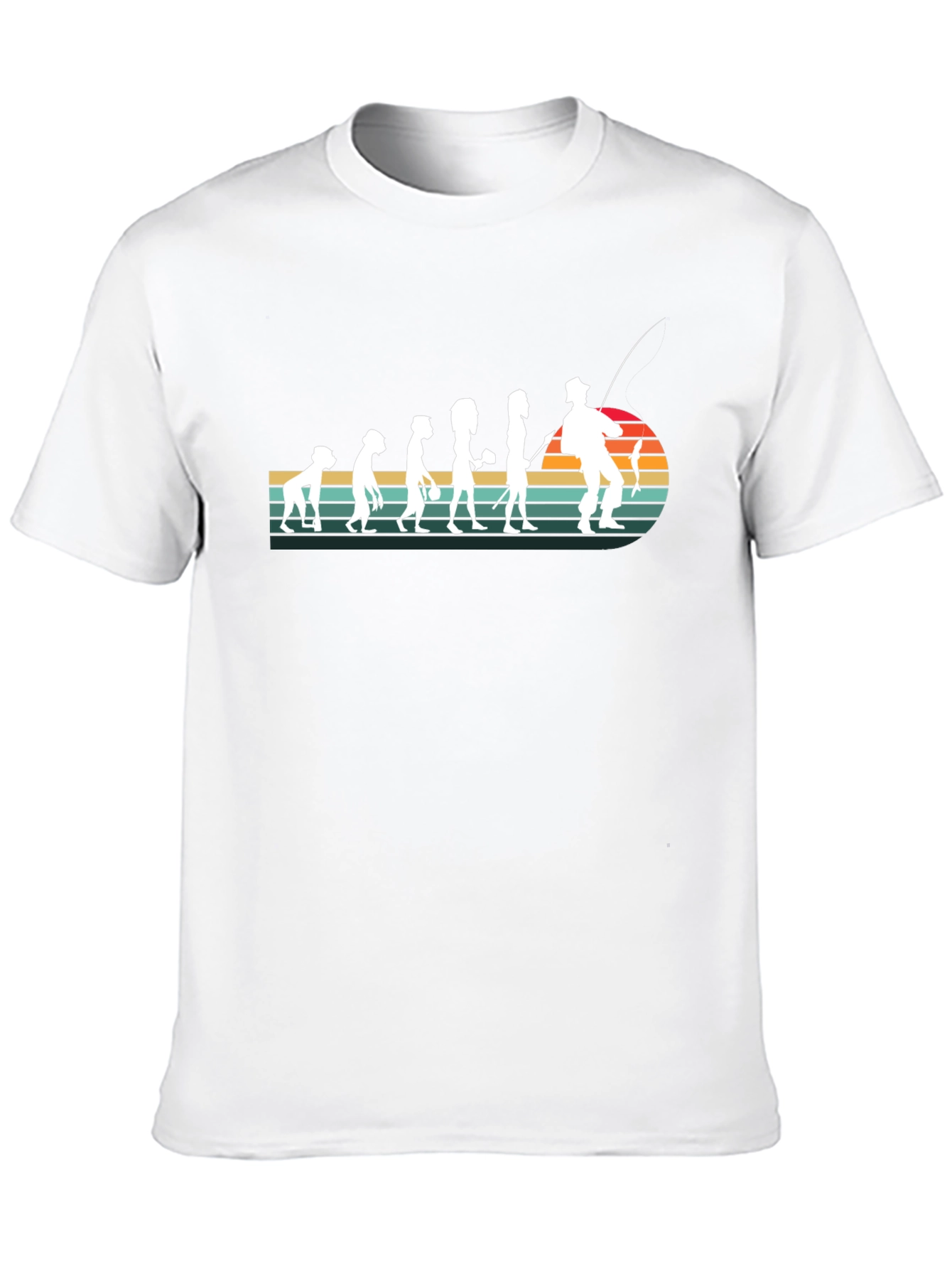 Evolution of Fishing T-Shirt - Black