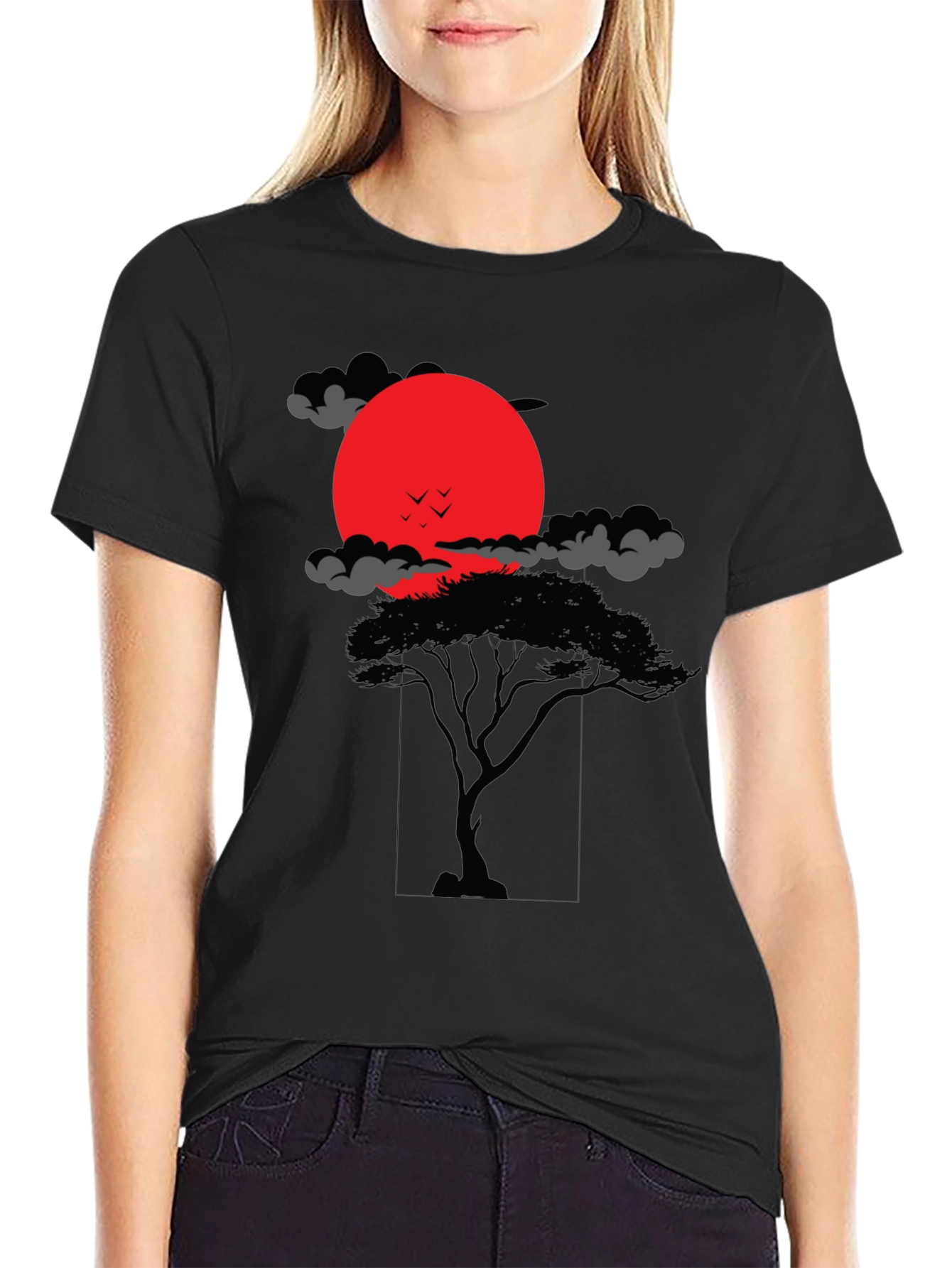 Sunset Tree Graphic Tee - Stylish Casual Wear